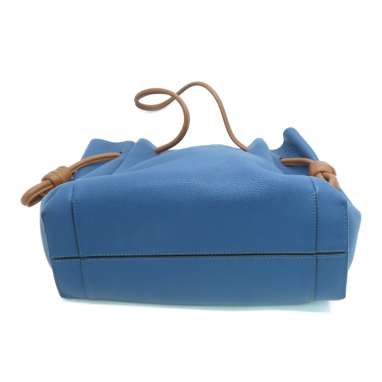 LOEWE 牛皮皮革Tote Bag手挽袋蓝色