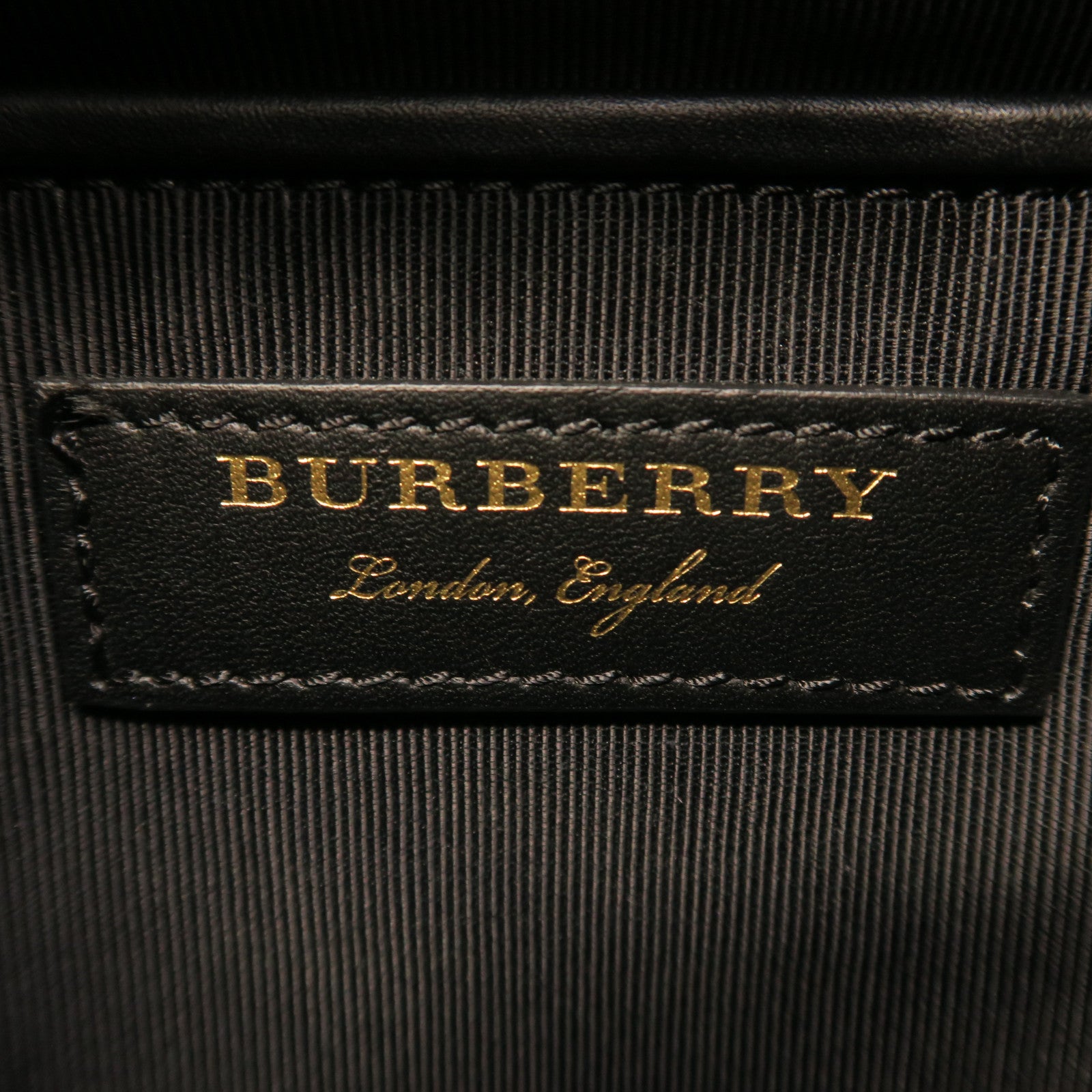 BURBERRY nylon Backpack gold buckle backpack purple