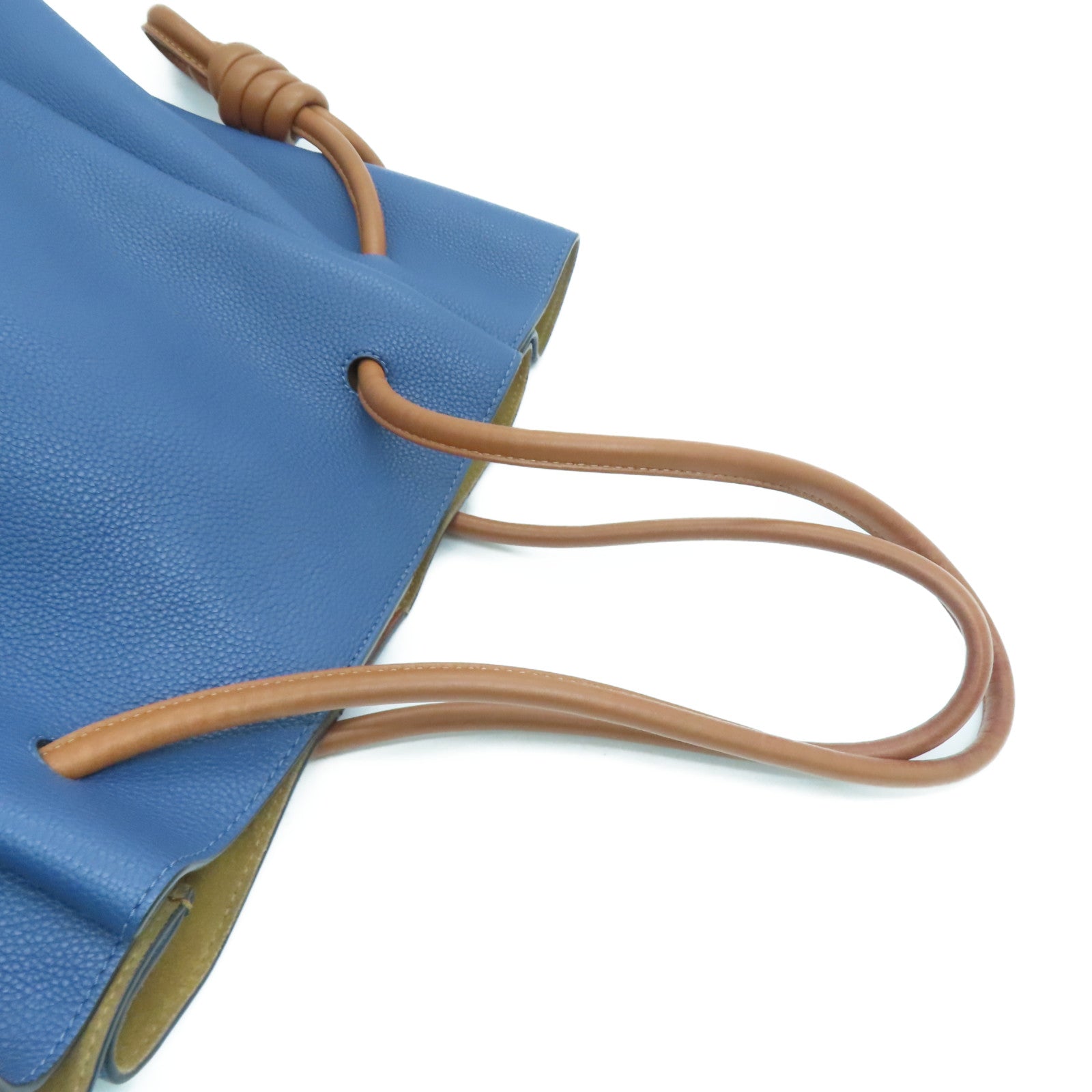 LOEWE 牛皮皮革Tote Bag手挽袋蓝色