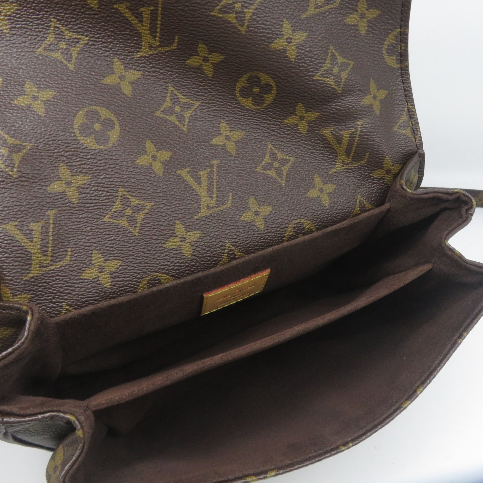 LOUIS VUITTON Monogram Pochette Metis金扣手挽肩背兩用袋啡色