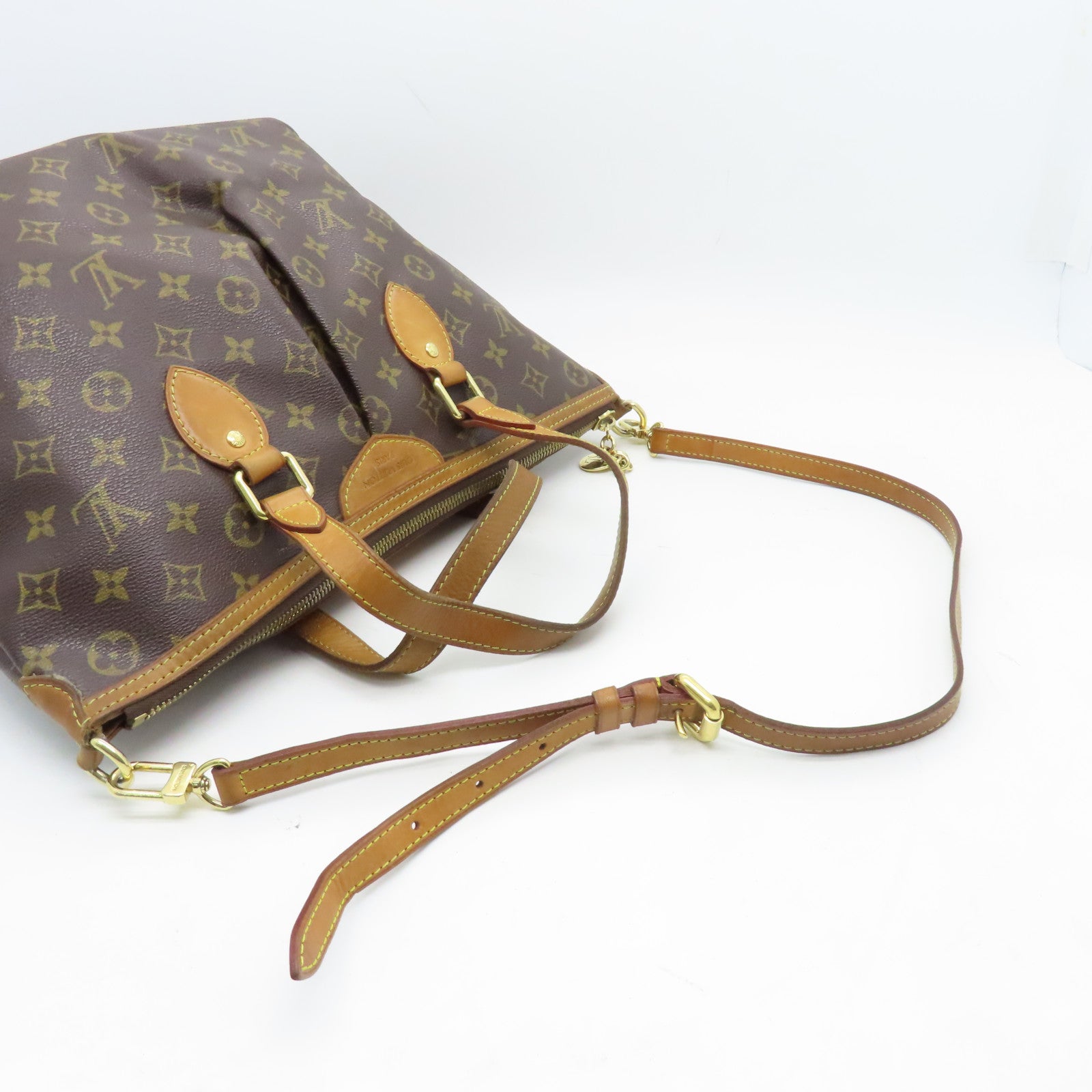 LOUIS VUITTON 【激減優惠】Monogram Palermo PM金扣手挽肩背兩用袋啡色