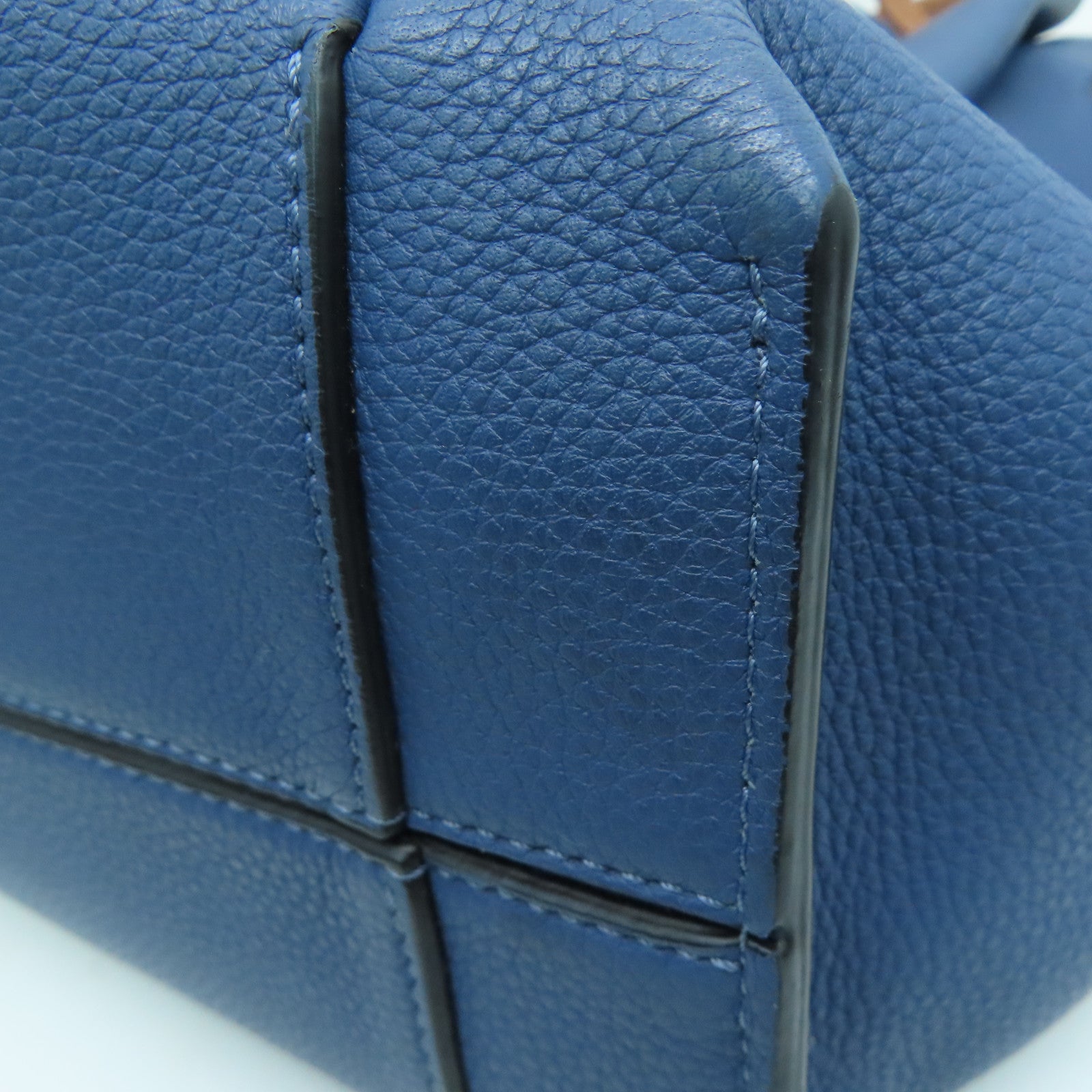 LOEWE 牛皮皮革Tote Bag手挽袋蓝色