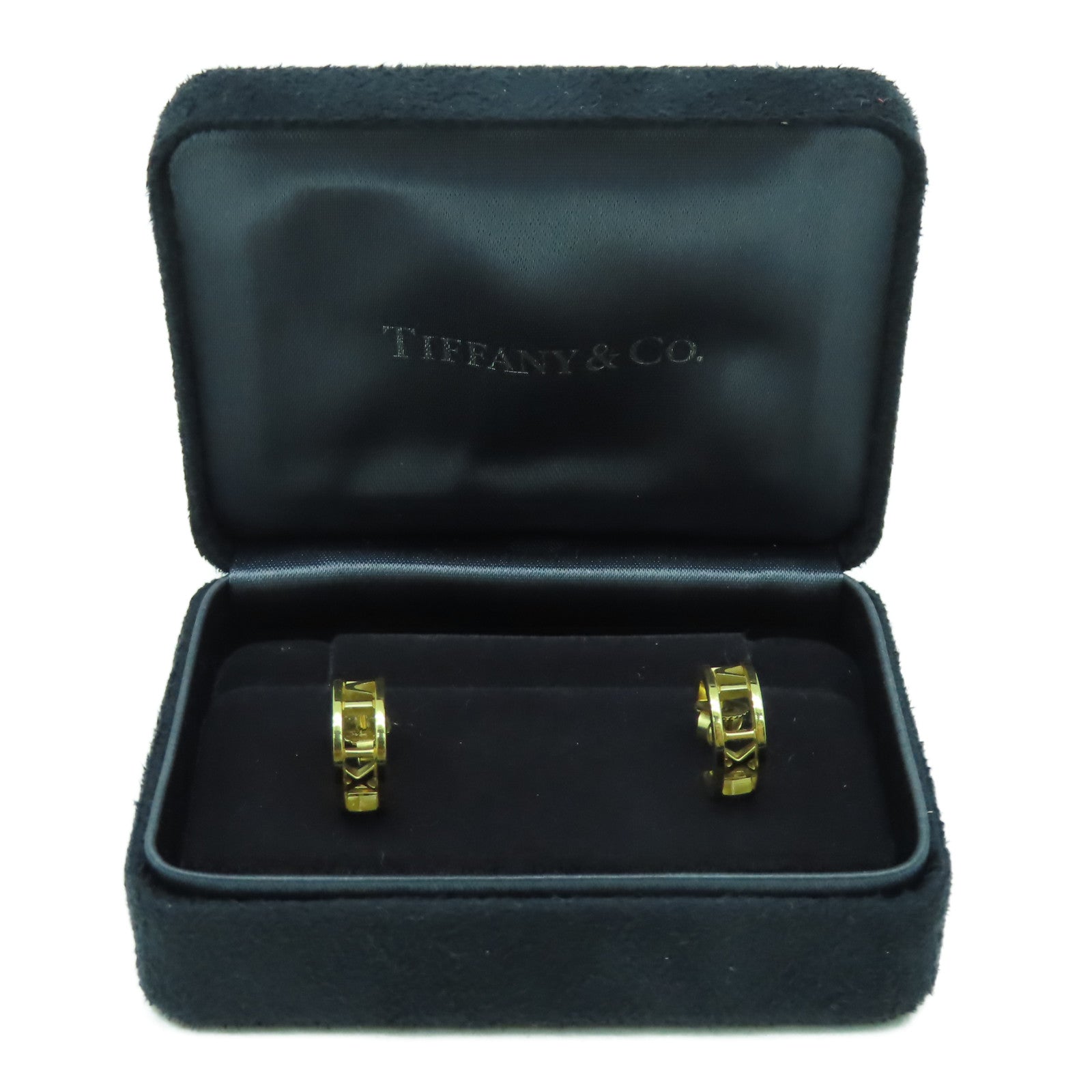 TIFFANY＆CO 18K黃金Atlas x Hoop Earrings耳環