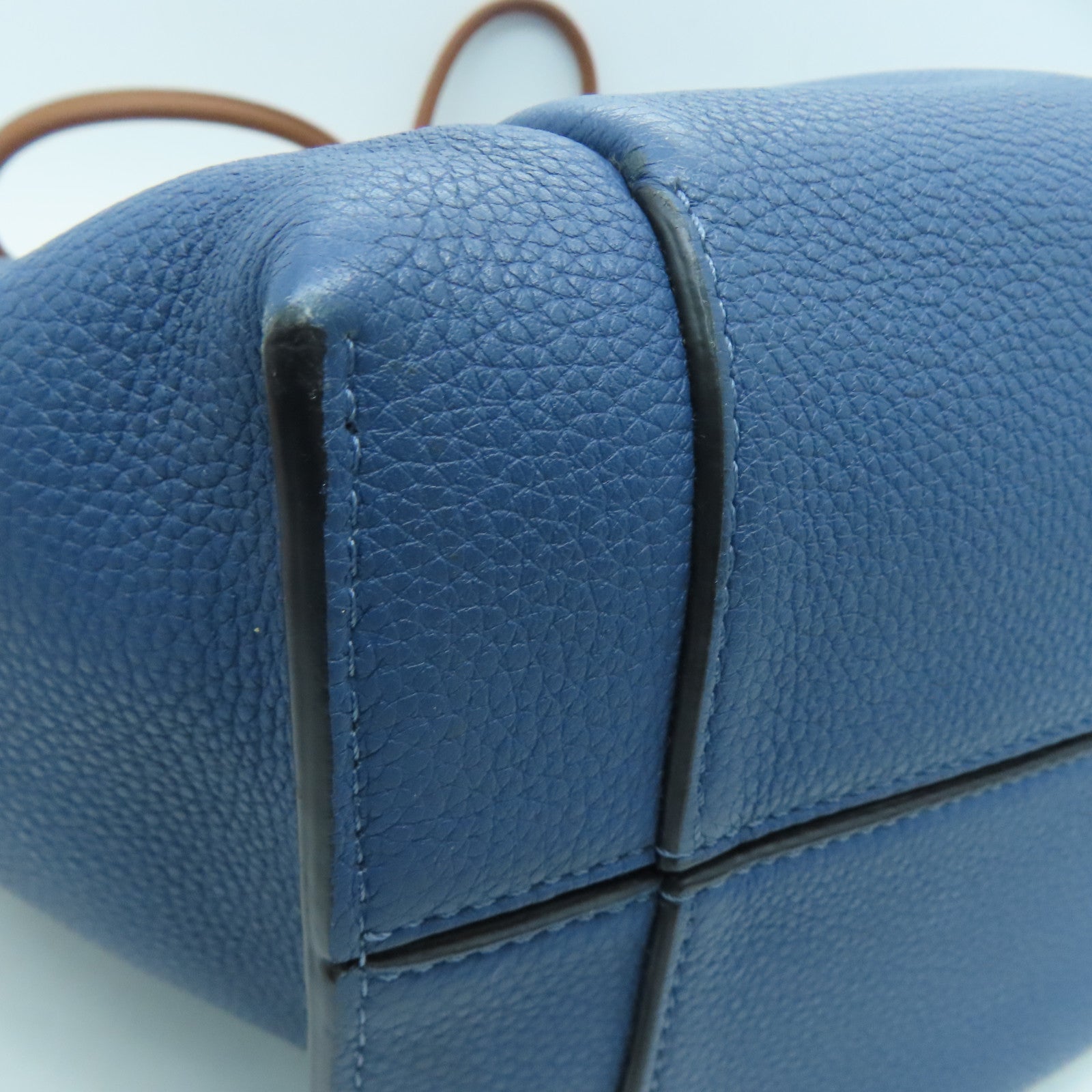 LOEWE 牛皮皮革Tote Bag手挽袋蓝色