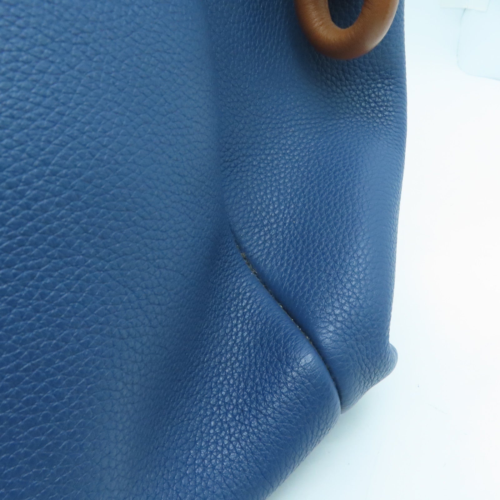 LOEWE 牛皮皮革Tote Bag手挽袋蓝色