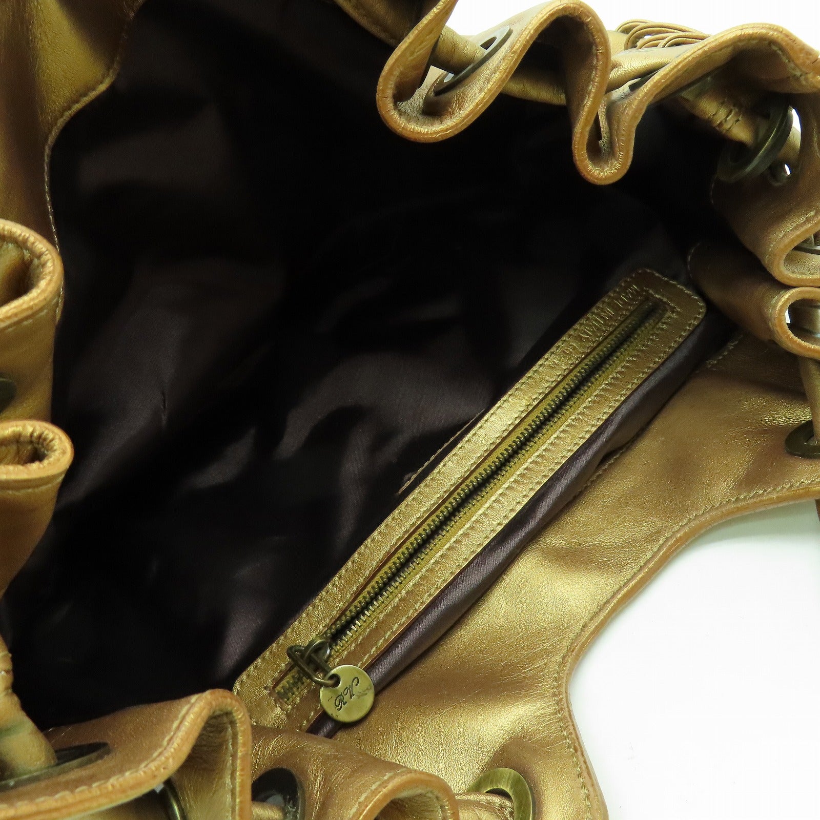 Roger Vivier 皮革Roger Vivier金扣肩背袋金色