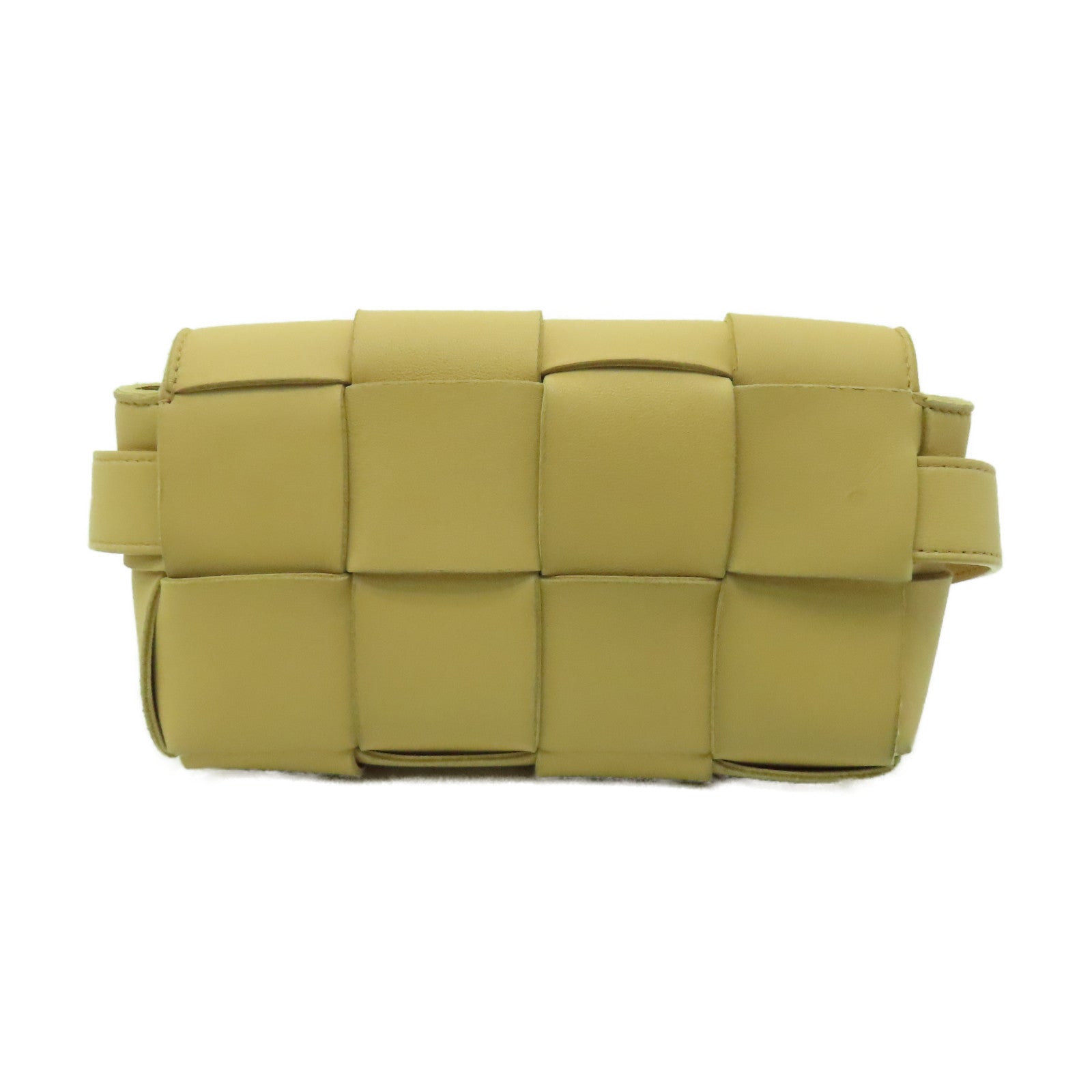 BOTTEGA VENETA 織紋皮革Waist Bag金扣腰包米色
