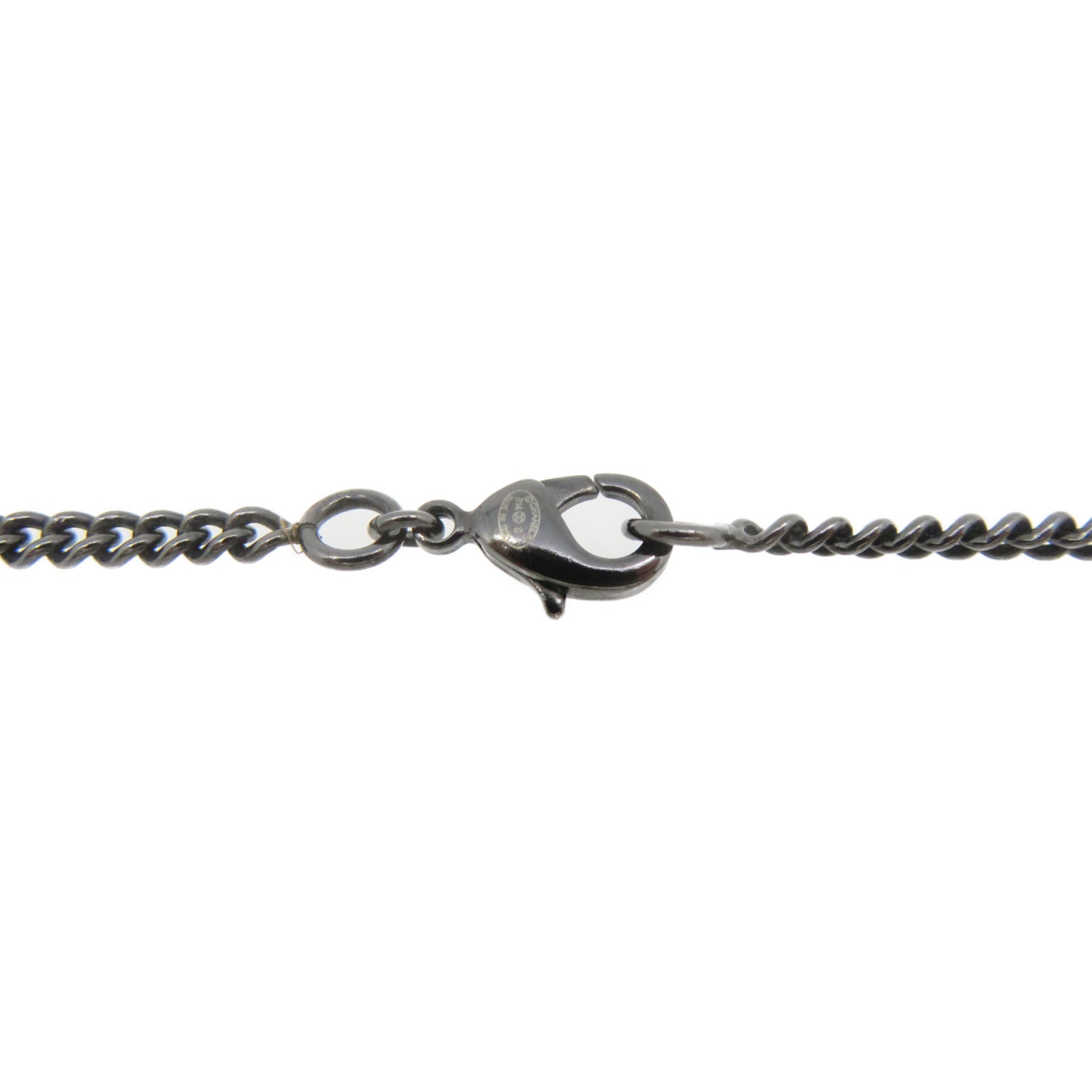 CHANEL 金属CC Necklace项链黑色
