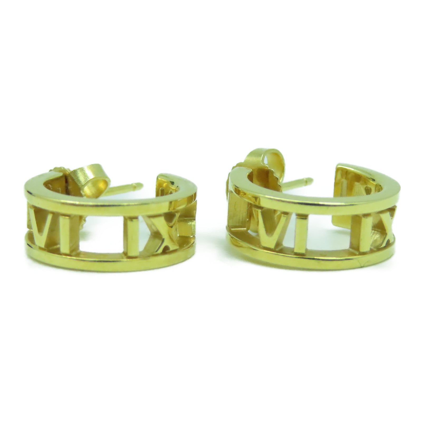 TIFFANY＆CO 18K黃金Atlas x Hoop Earrings耳環