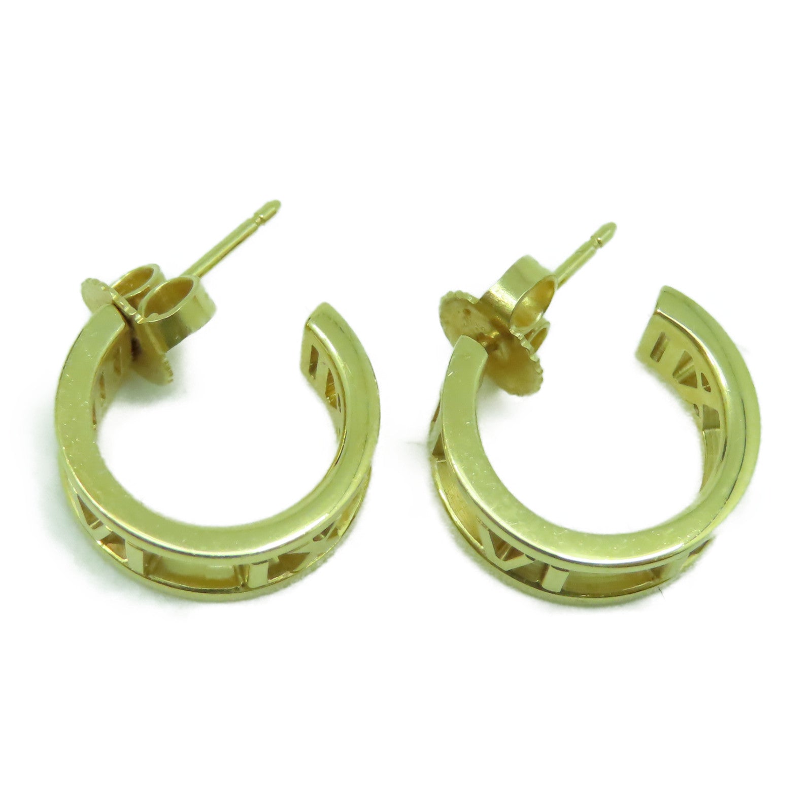 TIFFANY＆CO 18K黃金Atlas x Hoop Earrings耳環