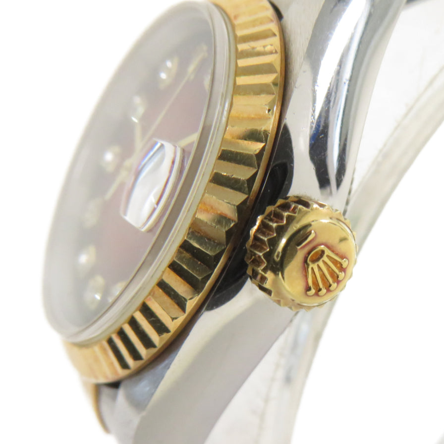 ROLEX Datejust 26mm 18K黃金/不鏽鋼自動機芯手錶紅色