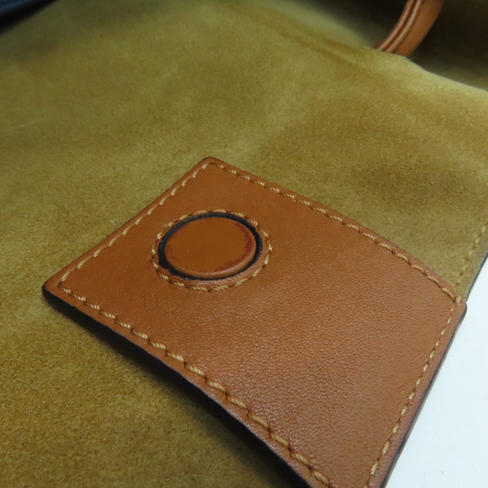 LOEWE 牛皮皮革Tote Bag手挽袋蓝色