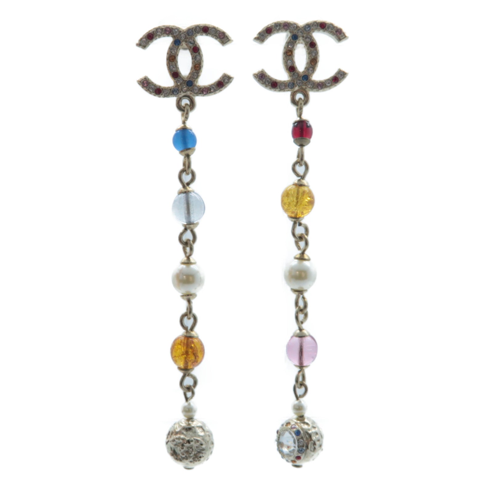 CHANEL 金屬Earrings耳環彩色
