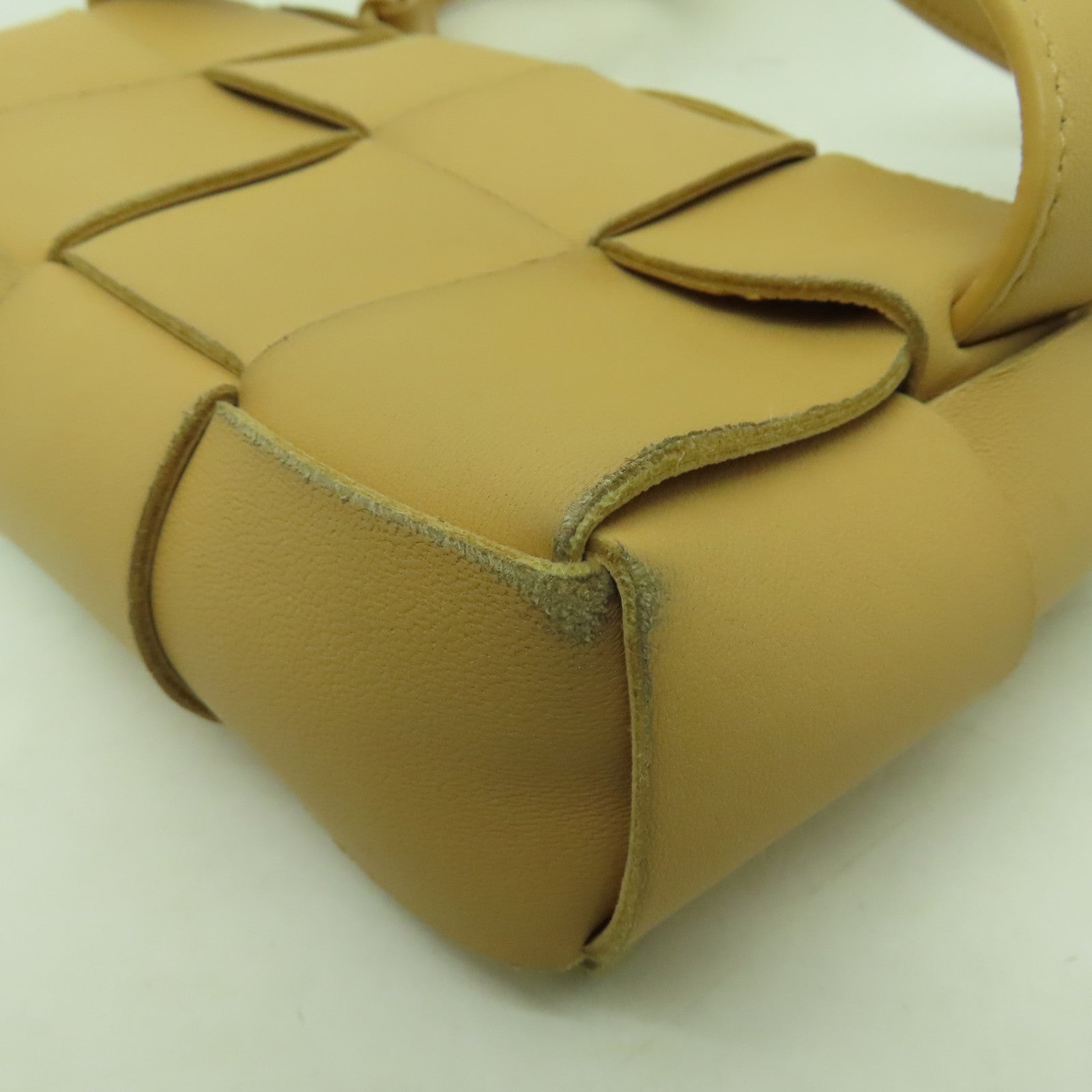 BOTTEGA VENETA 織紋皮革Waist Bag金扣腰包米色
