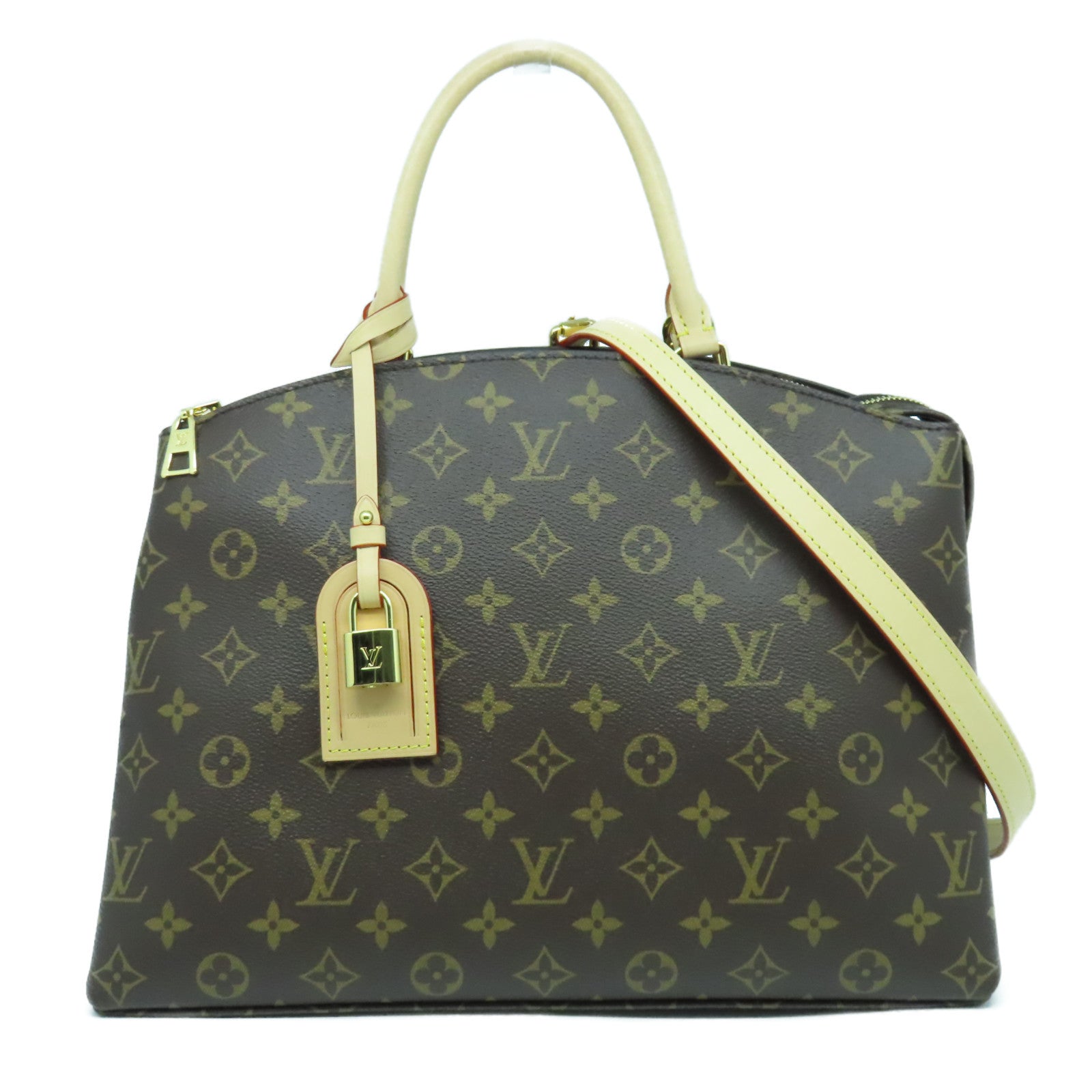 LOUIS VUITTON Monogram Grand Palais MM金扣肩背袋啡色