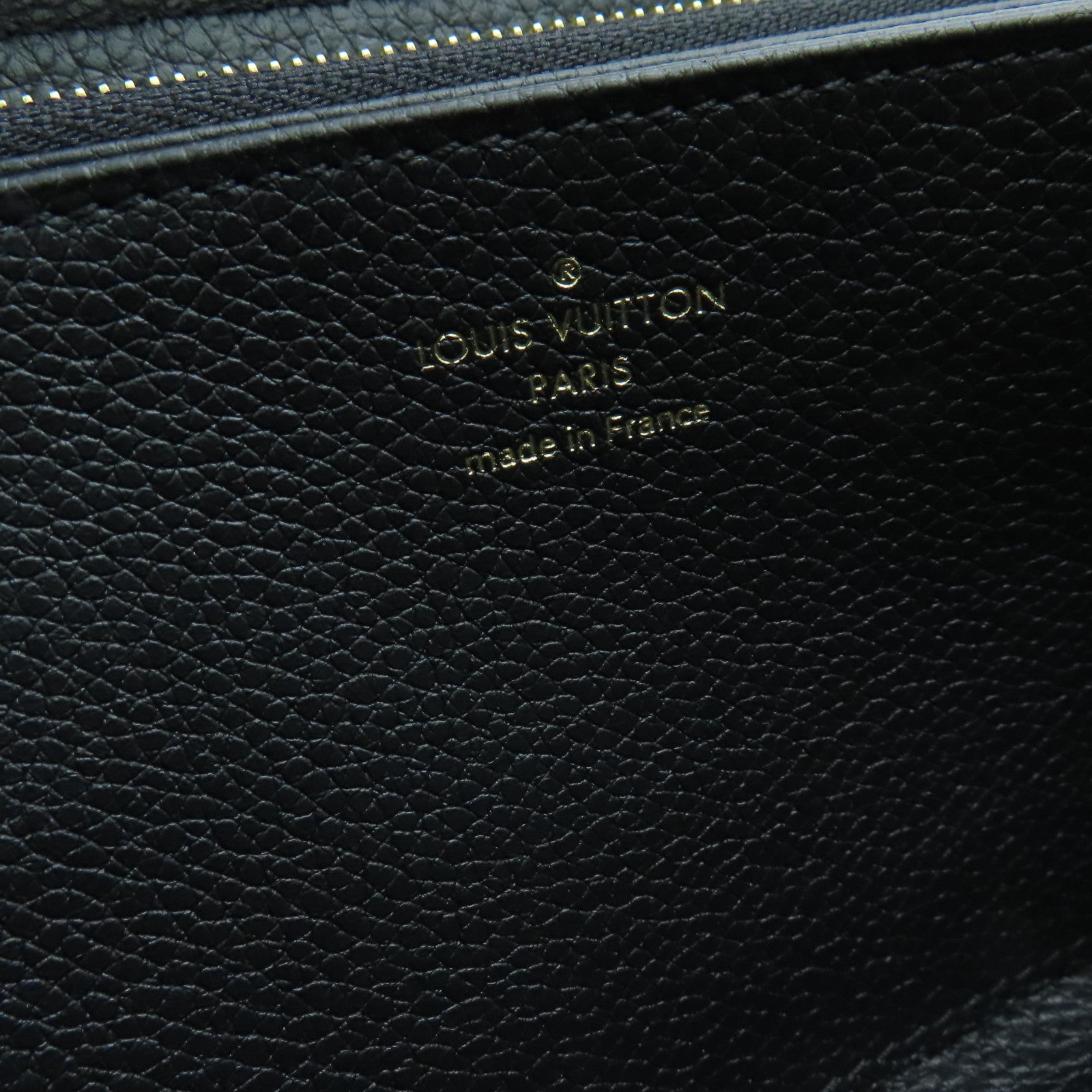 LOUIS VUITTON Monogram Empreinte Zippy Wallet长钱包金扣黑色