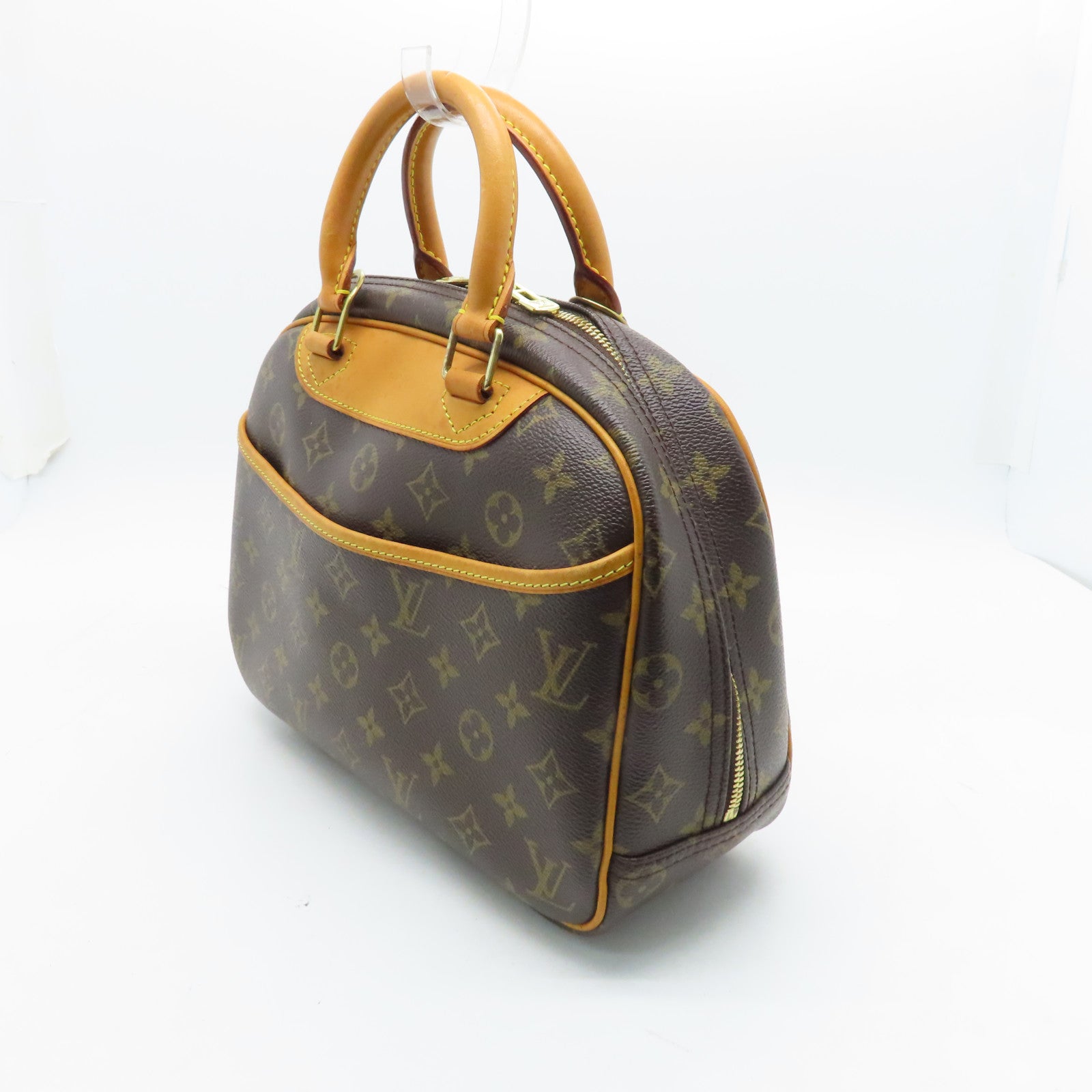 LOUIS VUITTON 【激減優惠】Monogram Trouville金扣手挽袋啡色
