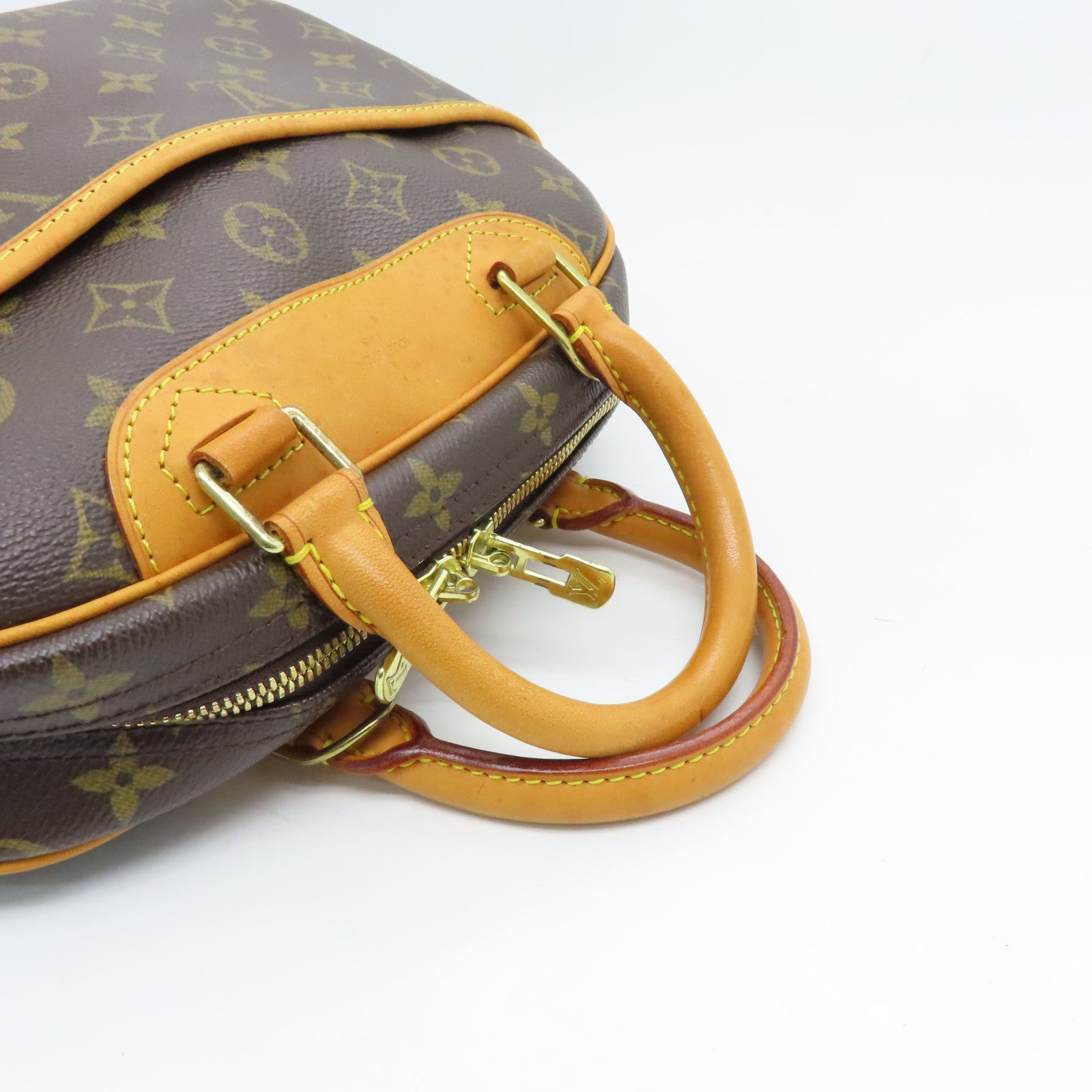 LOUIS VUITTON 【激減優惠】Monogram Trouville金扣手挽袋啡色