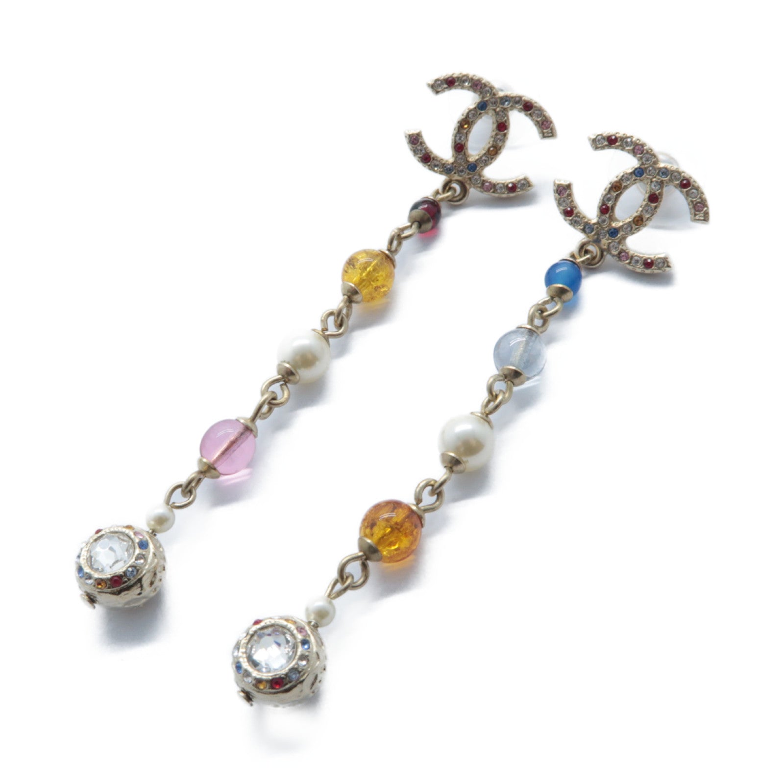 CHANEL 金屬Earrings耳環彩色
