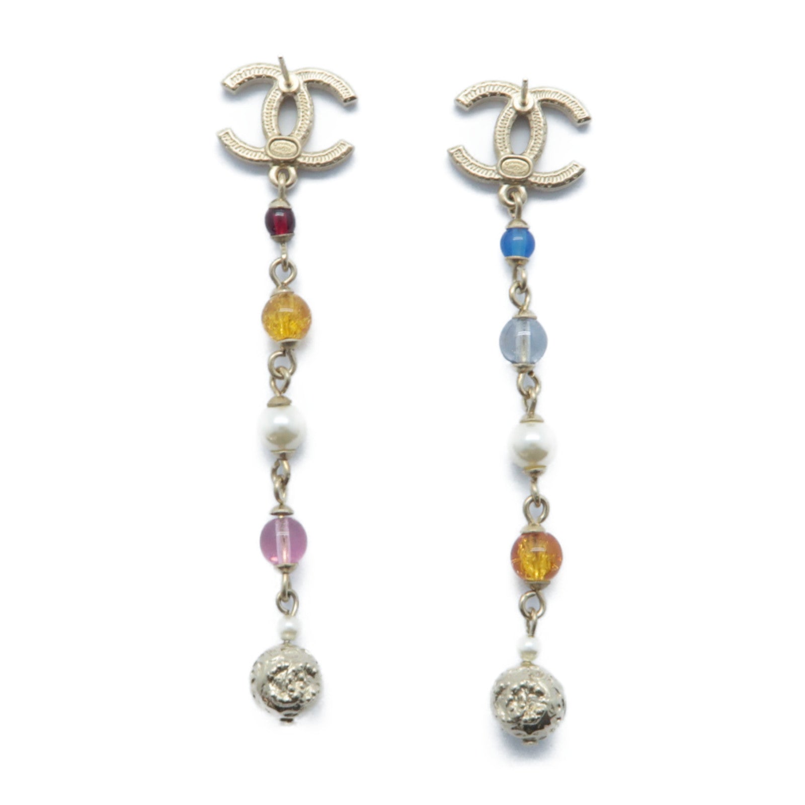 CHANEL 金屬Earrings耳環彩色