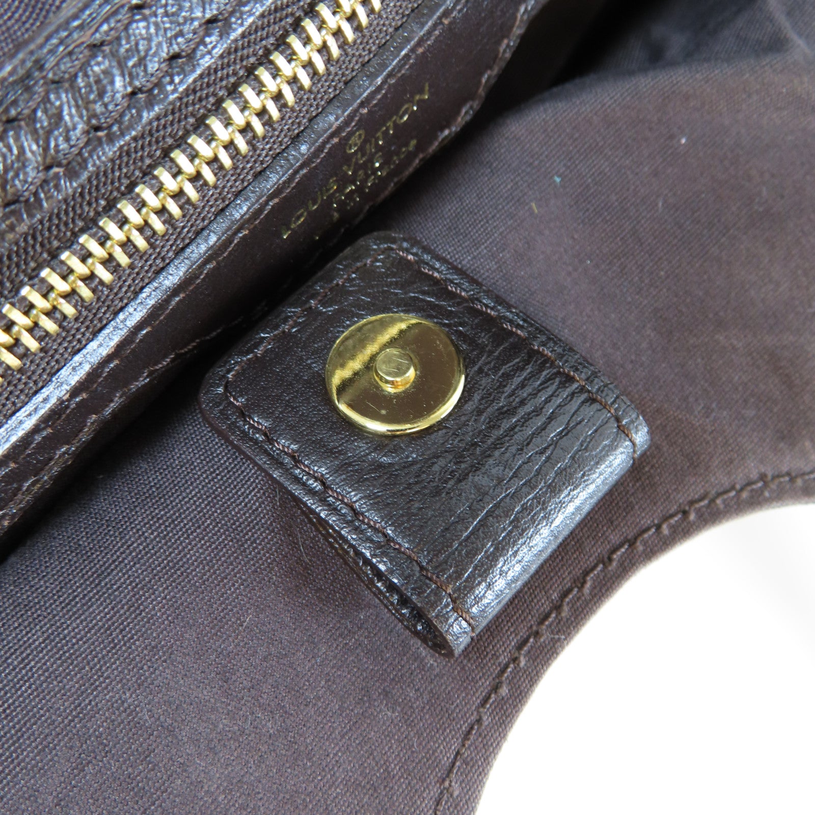 LOUIS VUITTON Monogram Idylle Fantaisie金扣肩背袋棕色