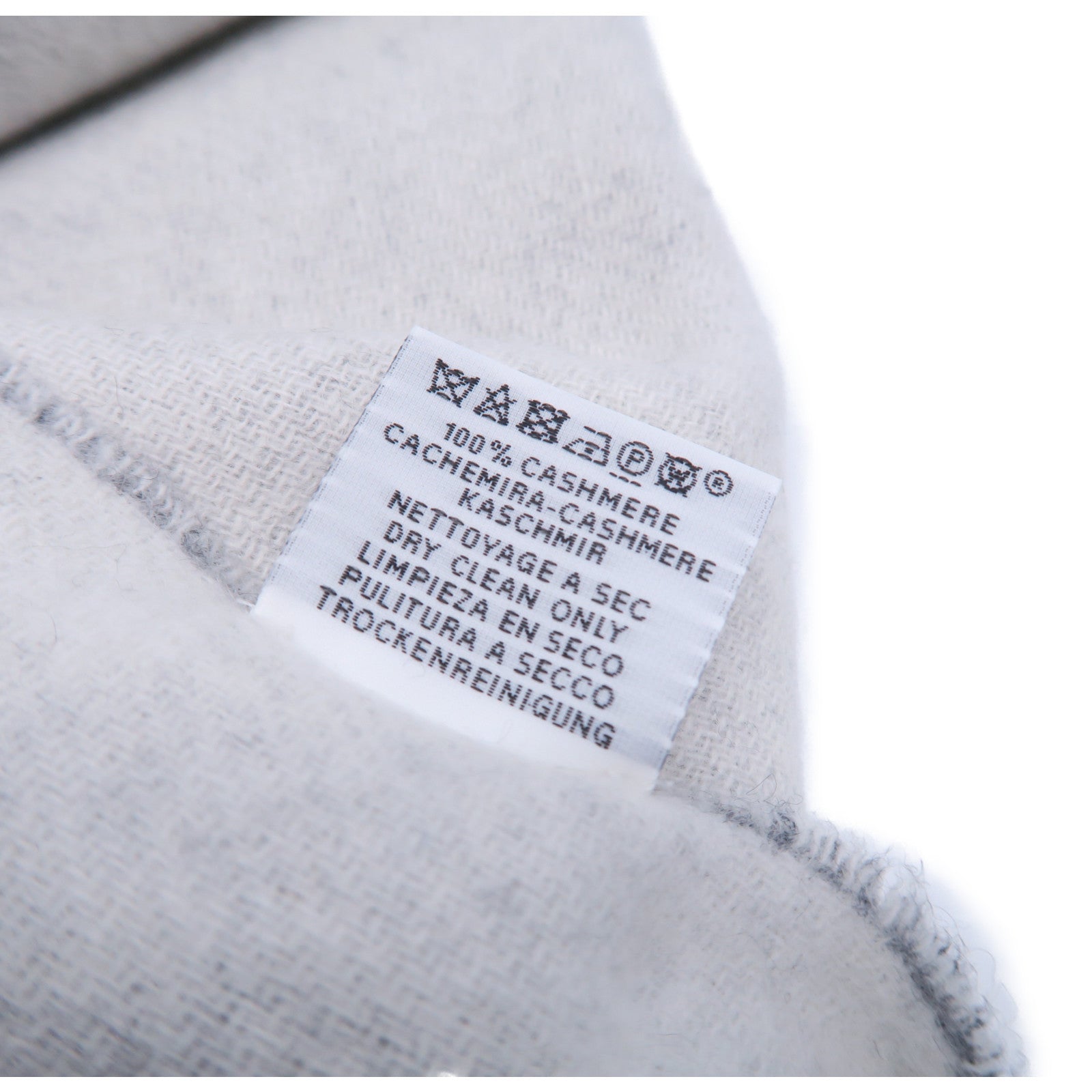 HERMES 羊絨Scarf圍巾灰色