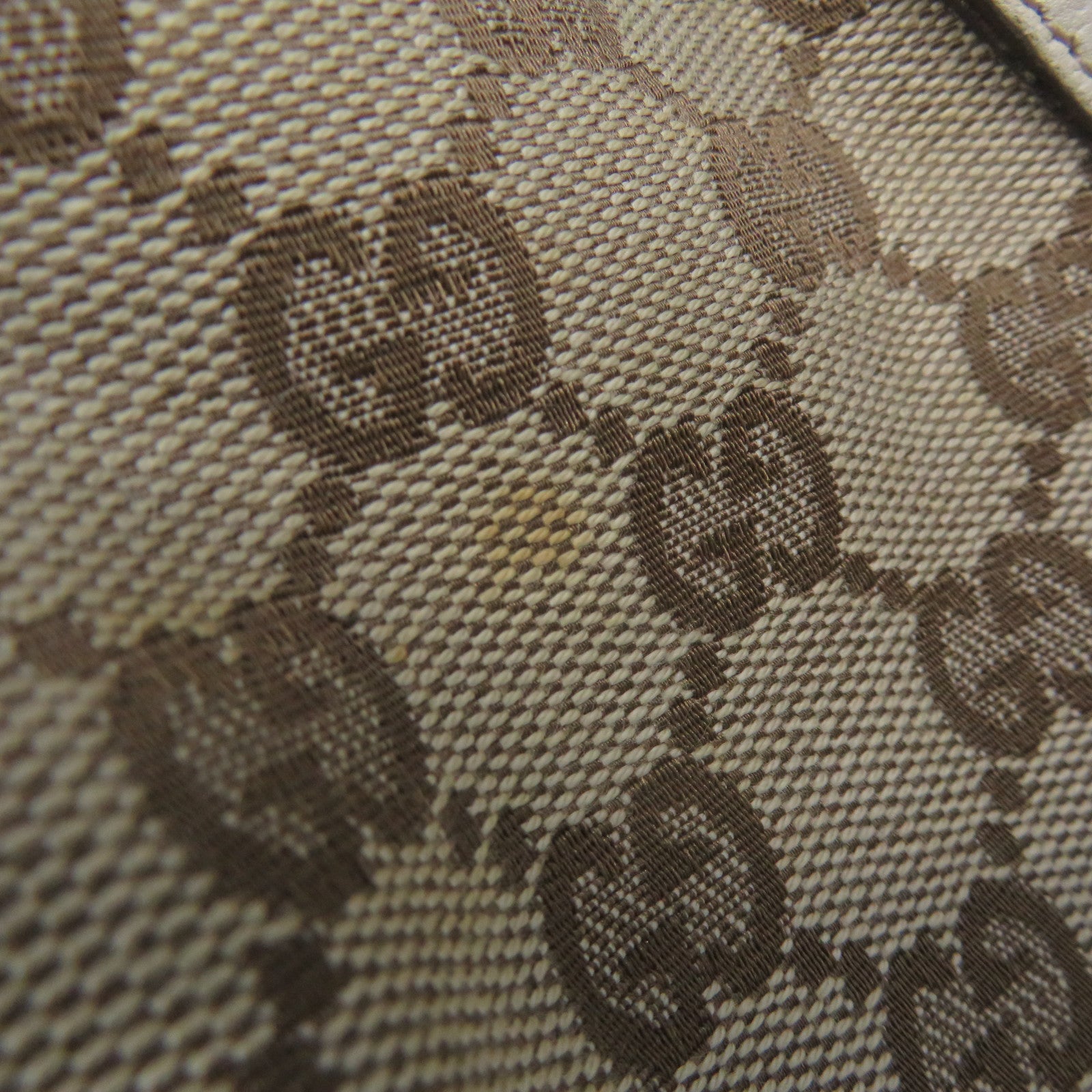 GUCCI 【激減優惠】帆布Shoulder Bag金扣肩背袋米色/白色