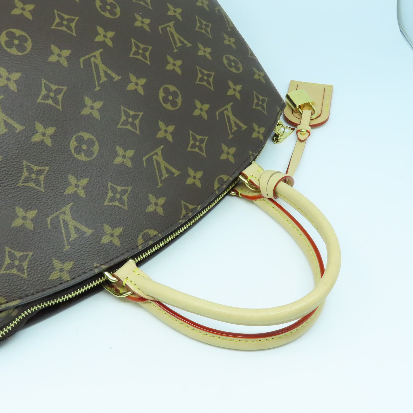 LOUIS VUITTON Monogram Grand Palais MM金扣肩背袋啡色