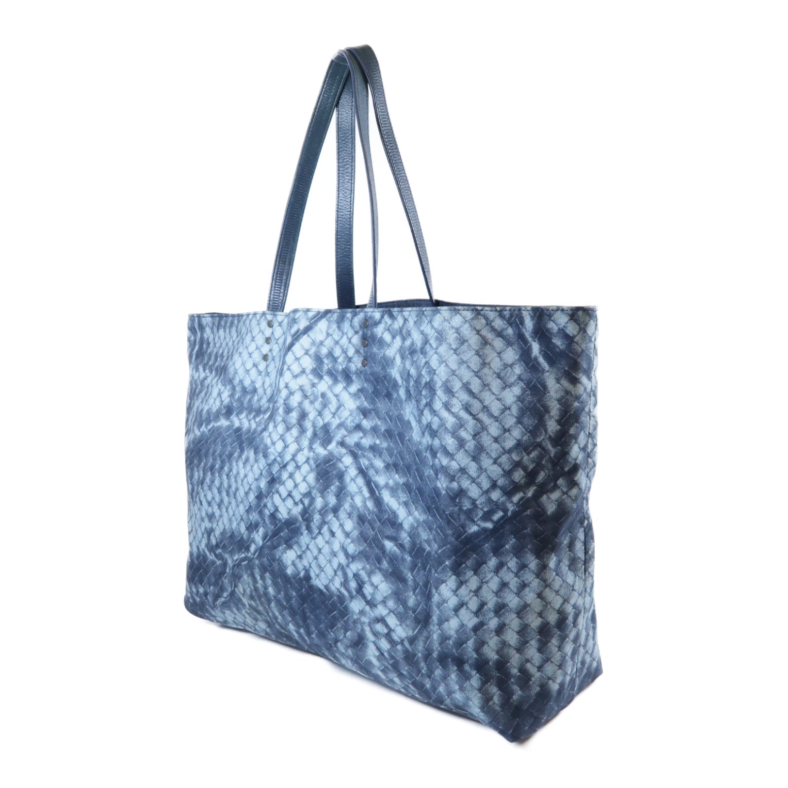 BOTTEGA VENETA 布料Shoulder Bag銀扣肩背袋藍色