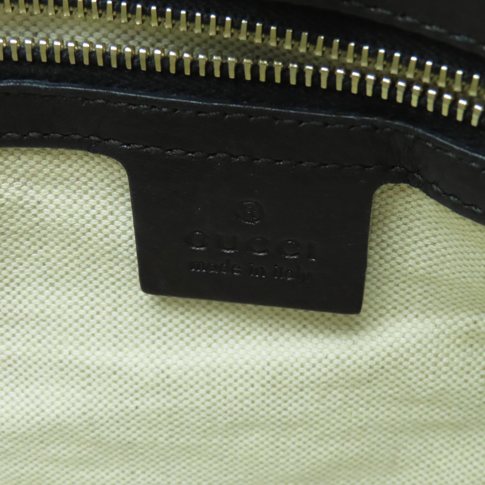 GUCCI 漆皮皮革Tote Bag金扣手挽袋黑色