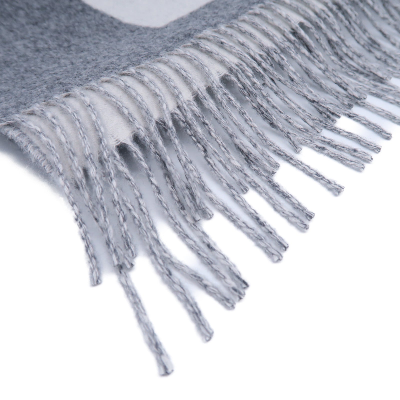 HERMES 羊絨Scarf圍巾灰色