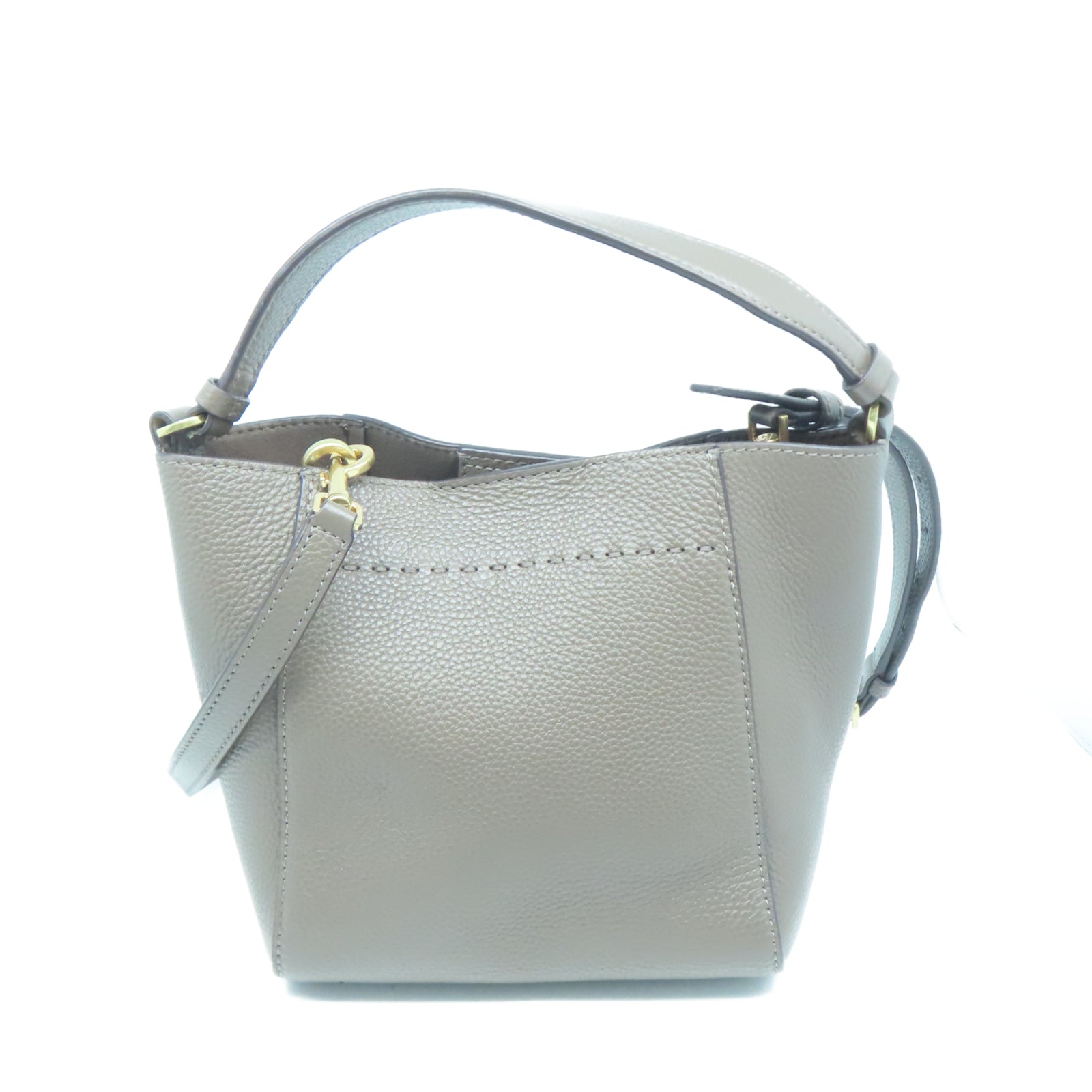 Tory Burch 牛皮皮革2 Way Shoulder Bag金扣手挽肩背兩用袋灰色