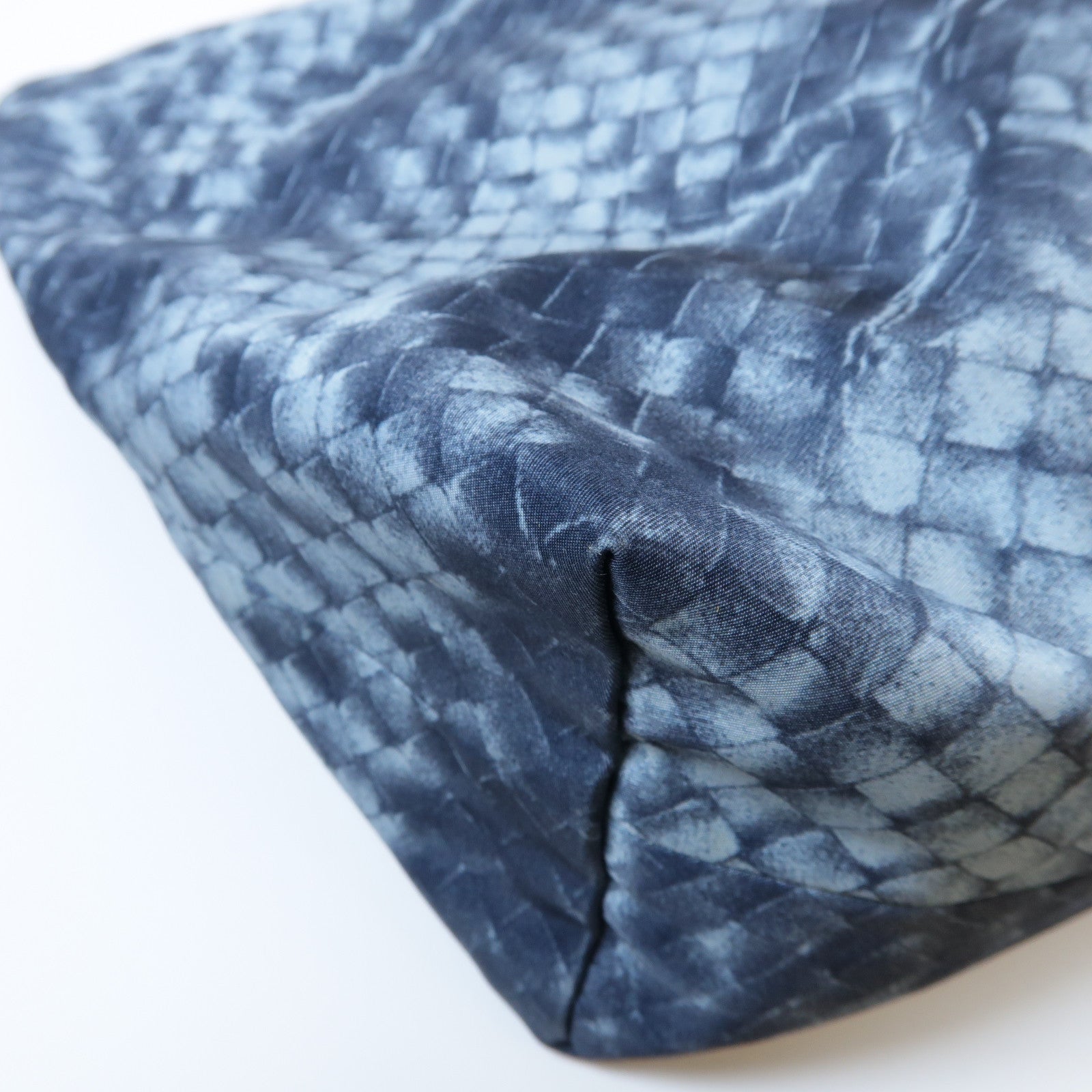 BOTTEGA VENETA 布料Shoulder Bag銀扣肩背袋藍色