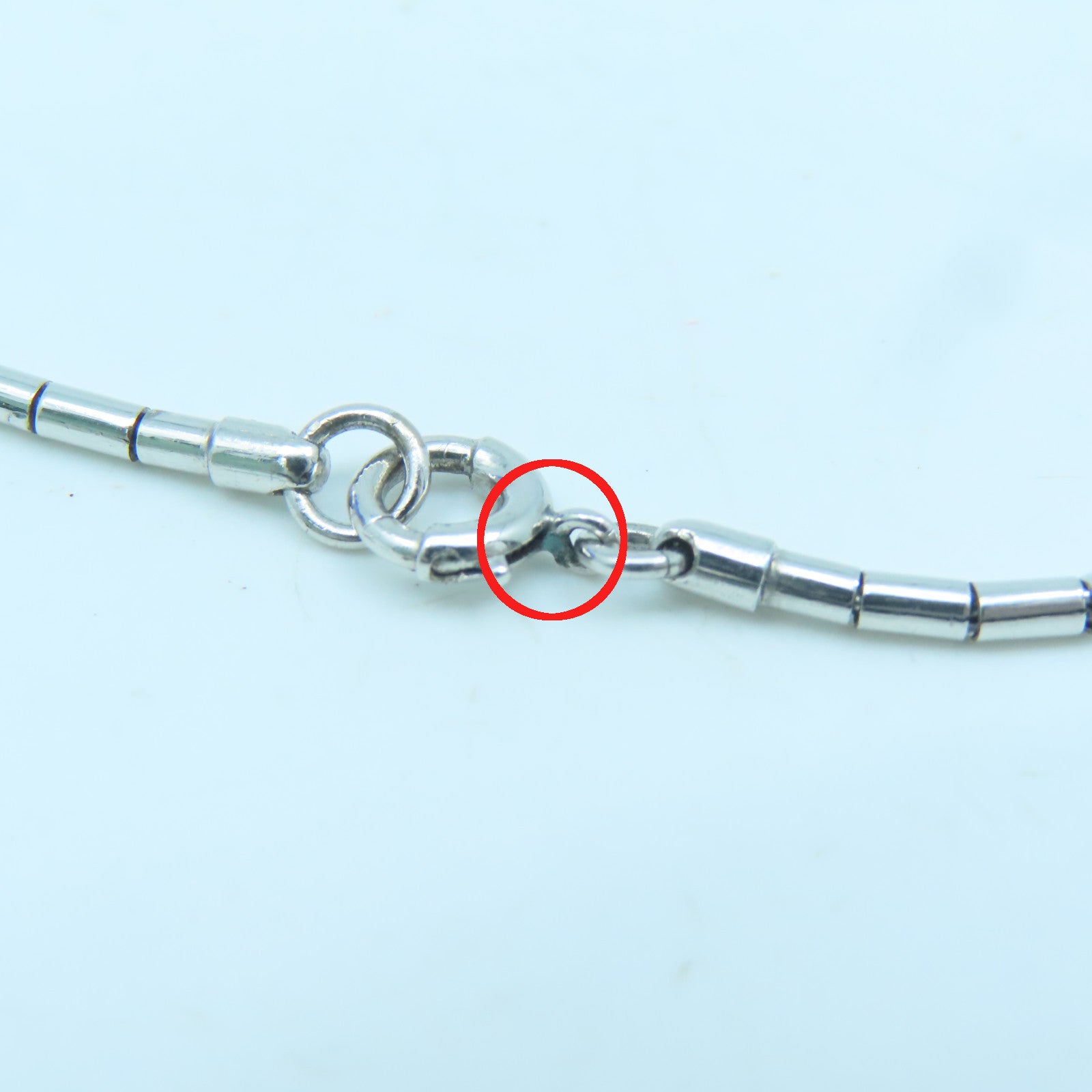 JEWELRY 18K White Gold Jade Necklace Green/Silver