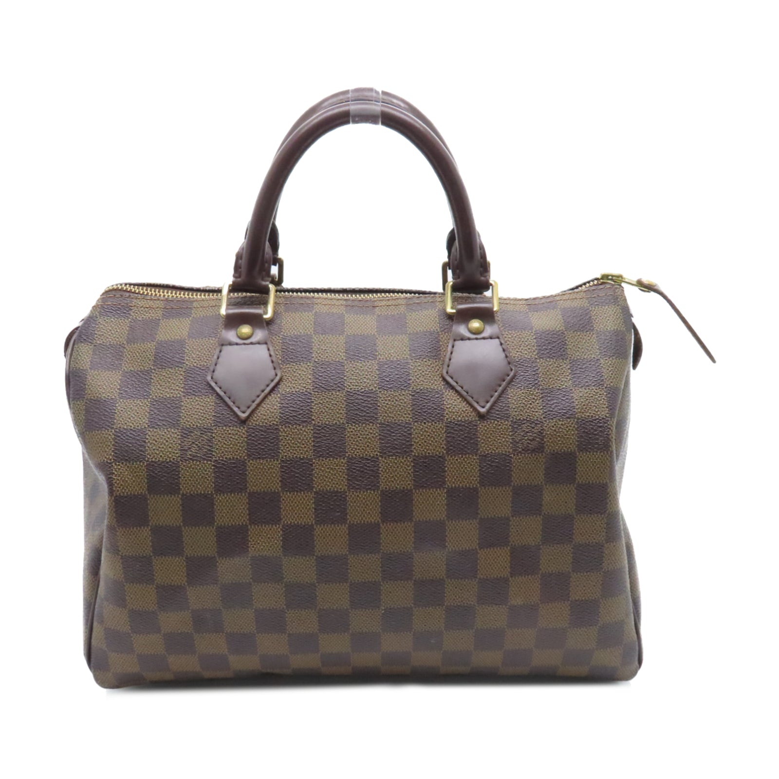 LOUIS VUITTON Damier Speedy 30金扣手挽袋啡色