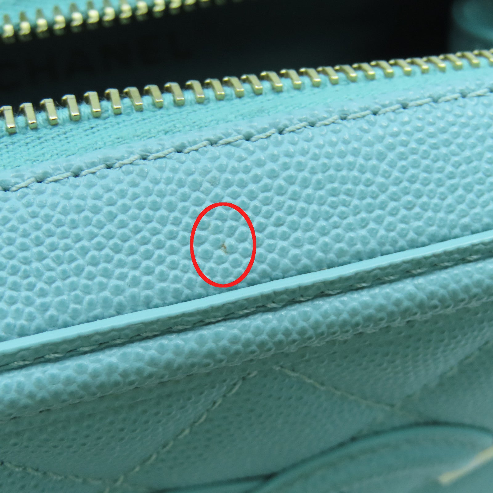 CHANEL Lingge Caviar Leather Chain Shoulder Gold Buckle Handle Shoulder Back Dual-purpose Bag Blue Green