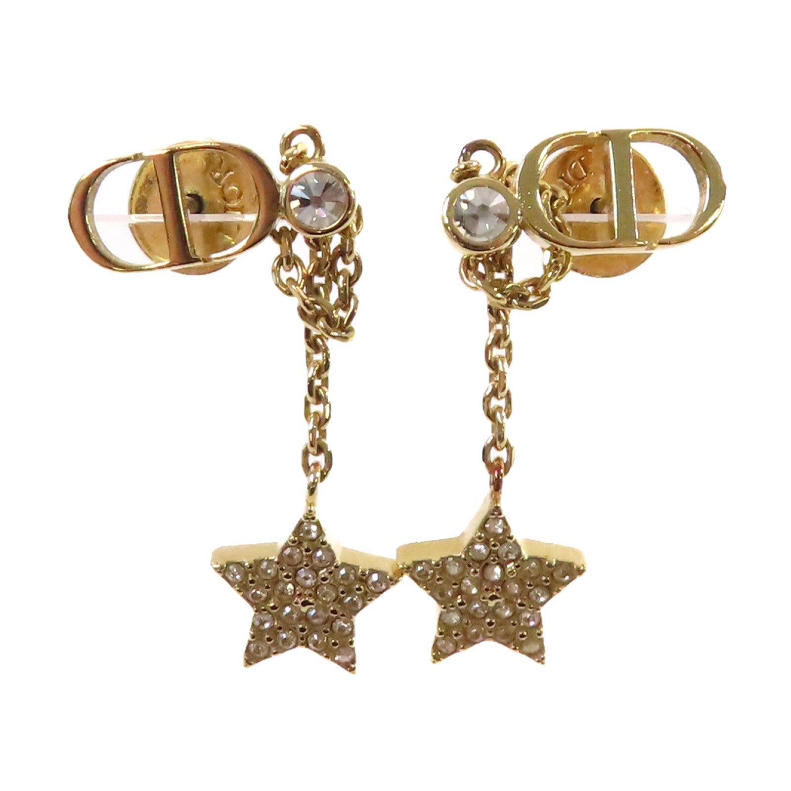 Dior 金屬Petit CD Star Earrings耳環