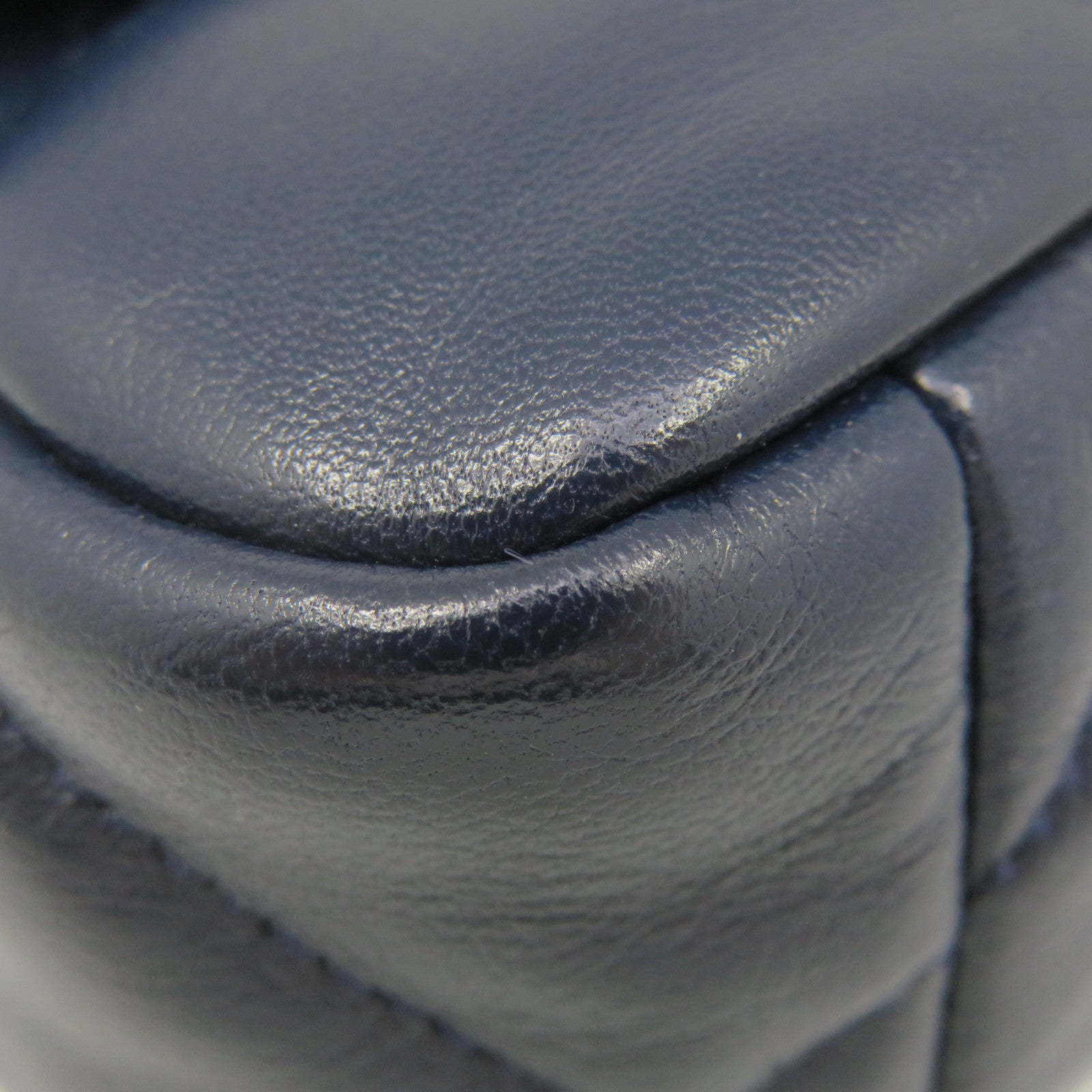 CHANEL 菱格羊皮皮革19 Small 2Way Shoulder Bag金扣鏈帶肩背袋寶藍色