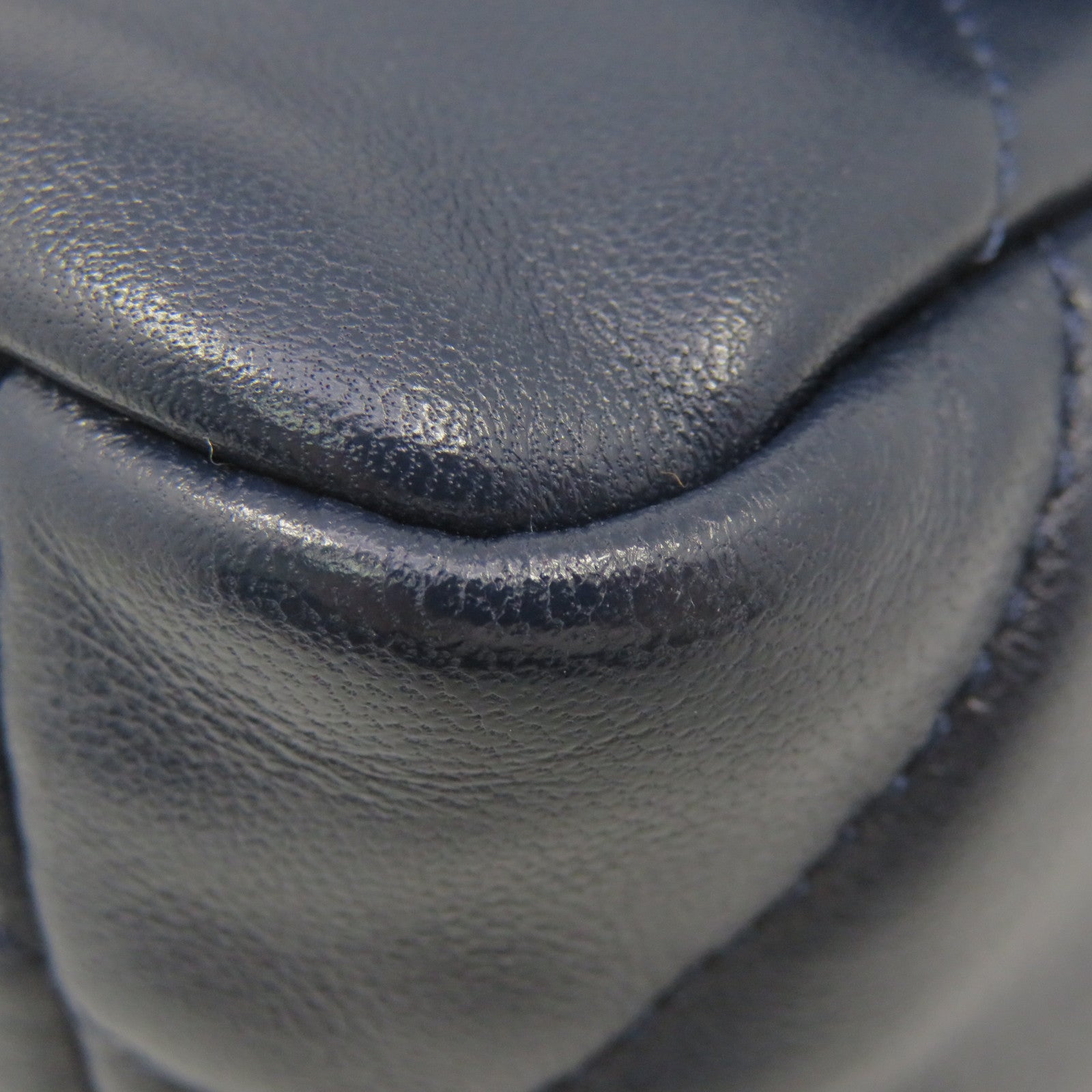 CHANEL 菱格羊皮皮革19 Small 2Way Shoulder Bag金扣鏈帶肩背袋寶藍色