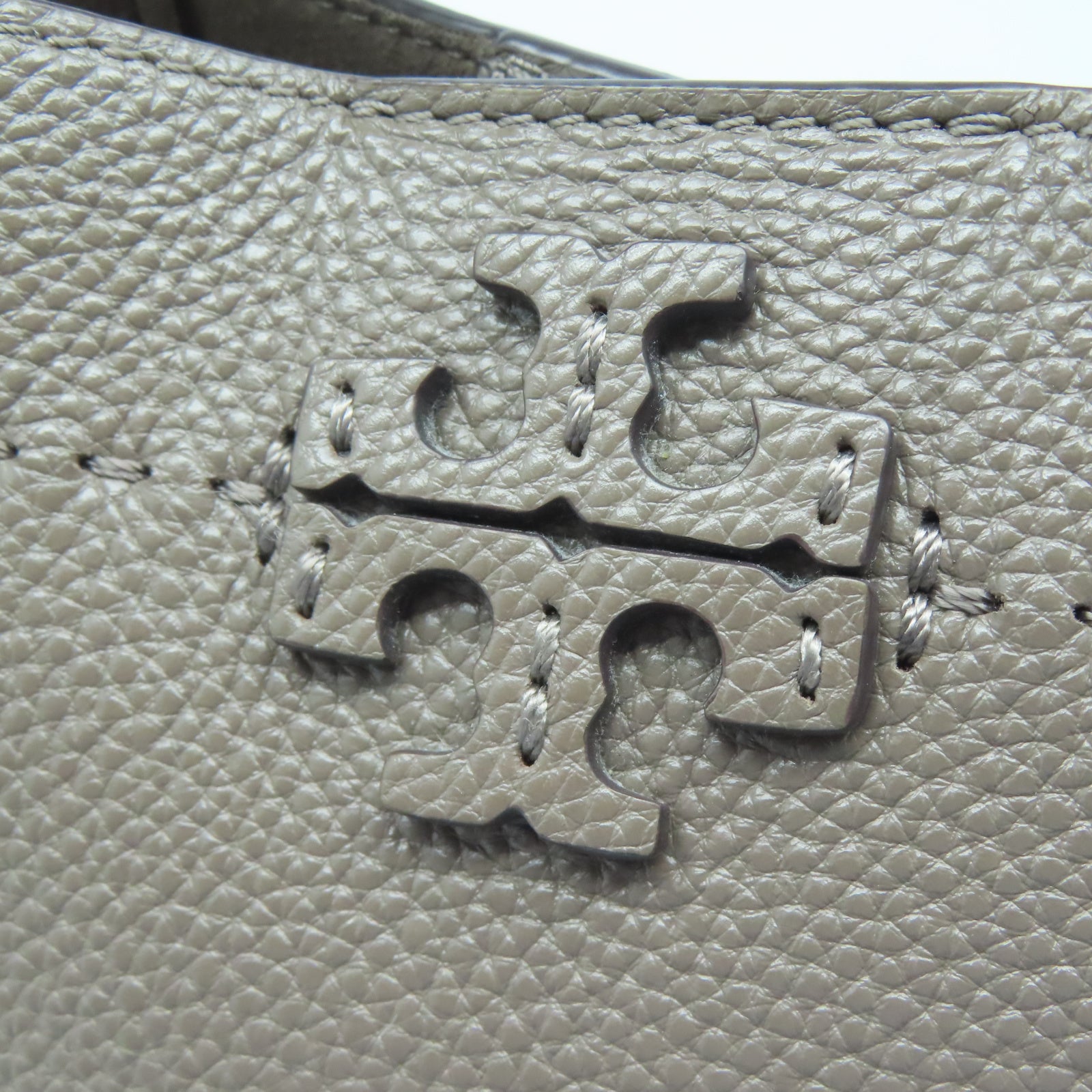 Tory Burch 牛皮皮革2 Way Shoulder Bag金扣手挽肩背兩用袋灰色