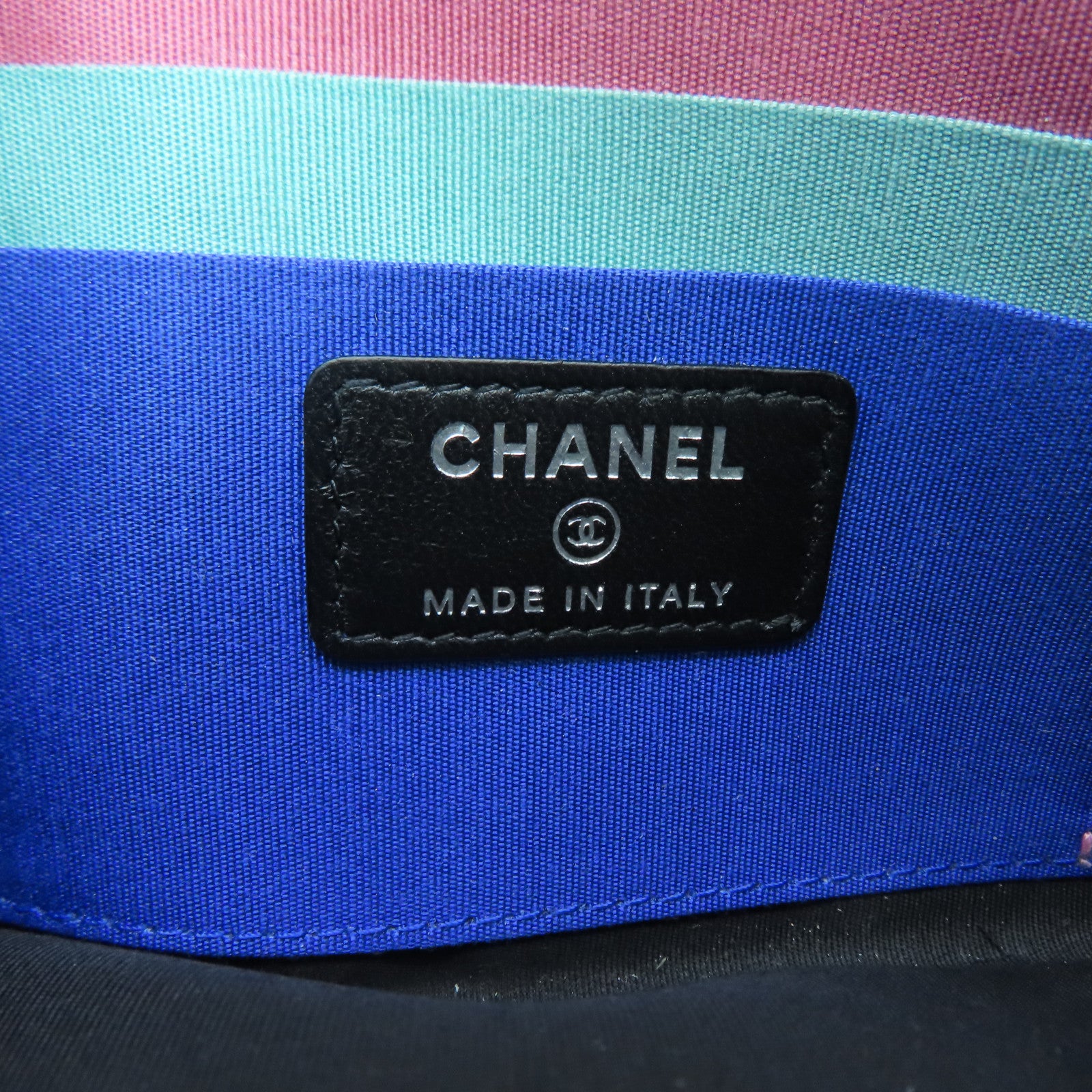 CHANEL 菱格牛皮皮革Wallet銀扣長錢包黑色