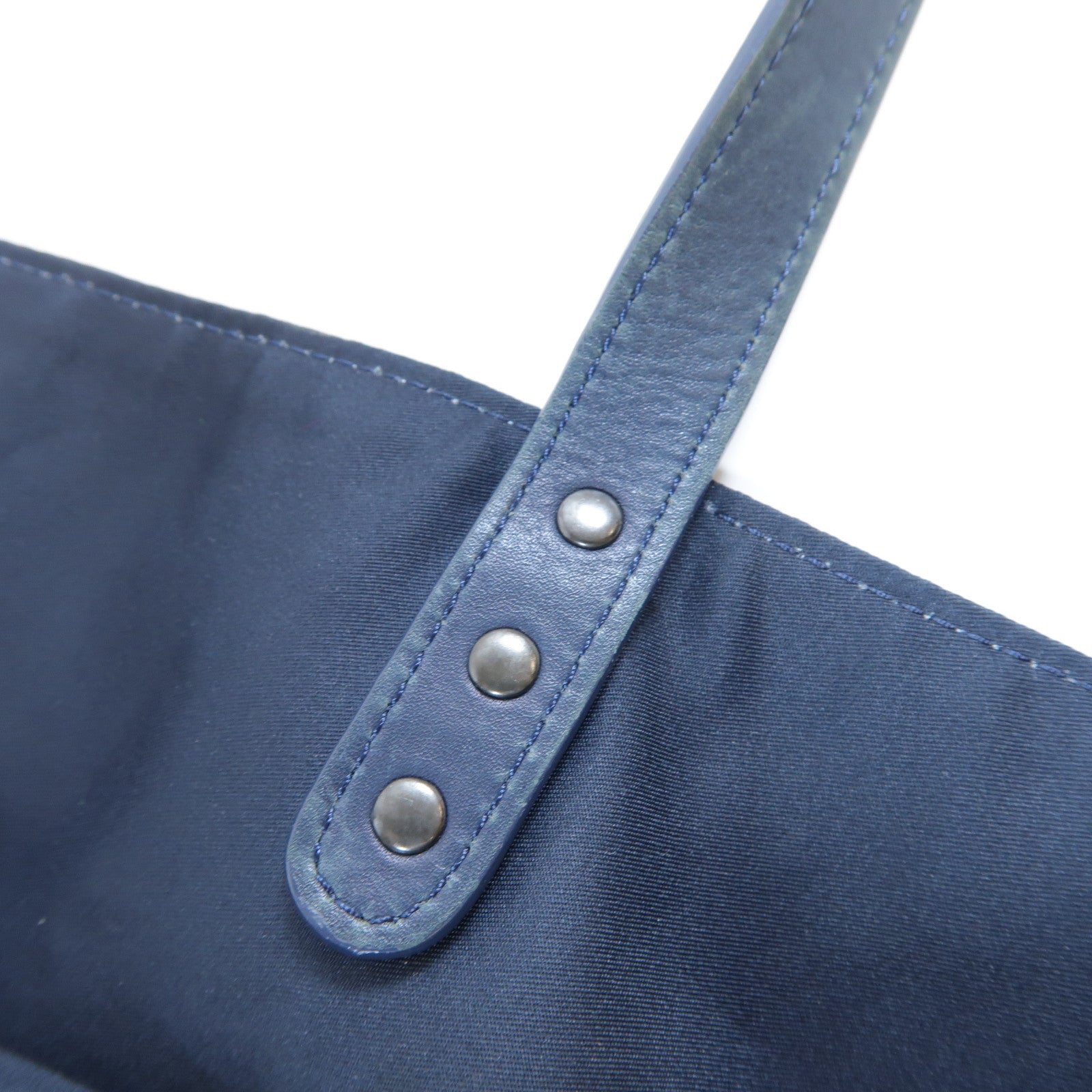 BOTTEGA VENETA 布料Shoulder Bag銀扣肩背袋藍色