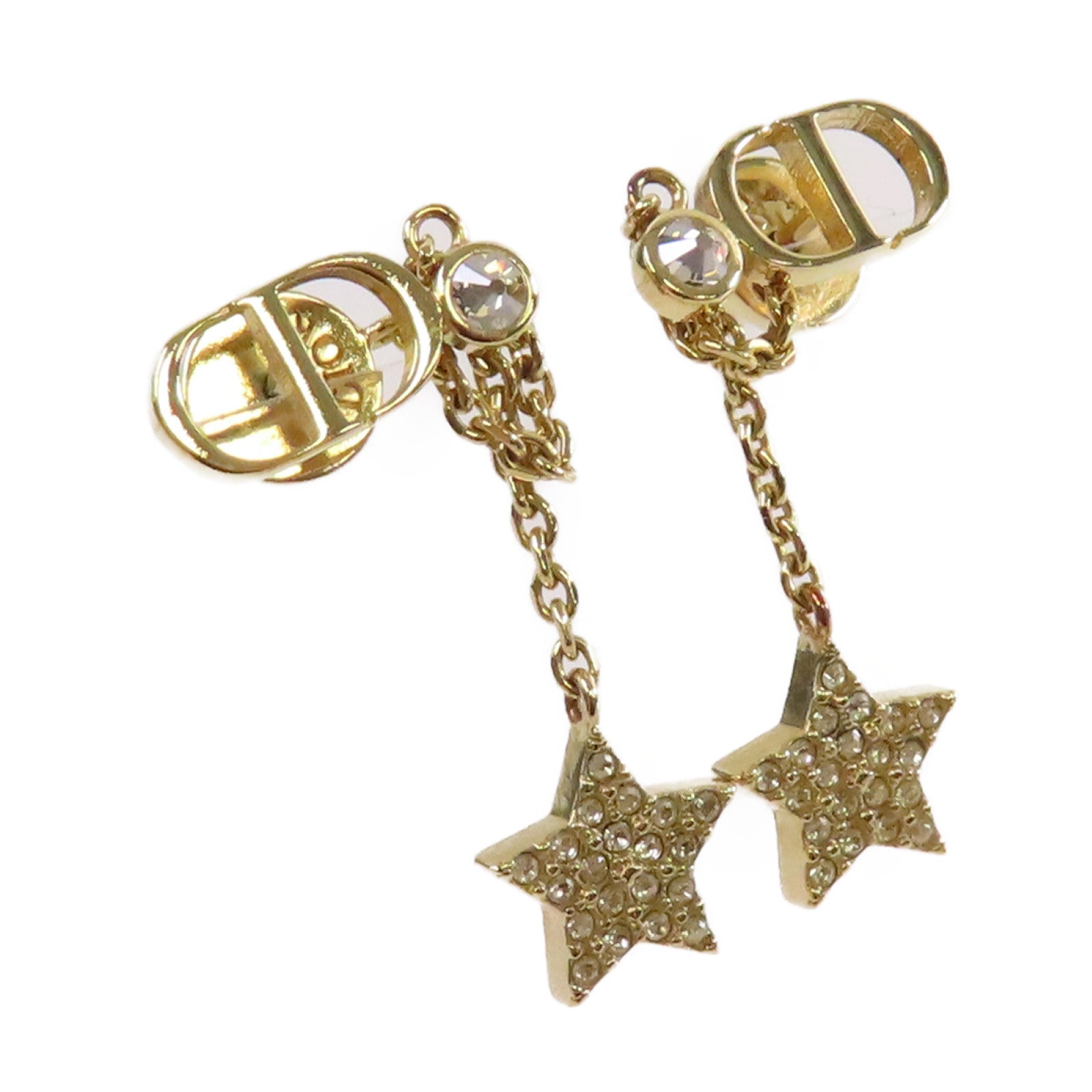 Dior 金屬Petit CD Star Earrings耳環