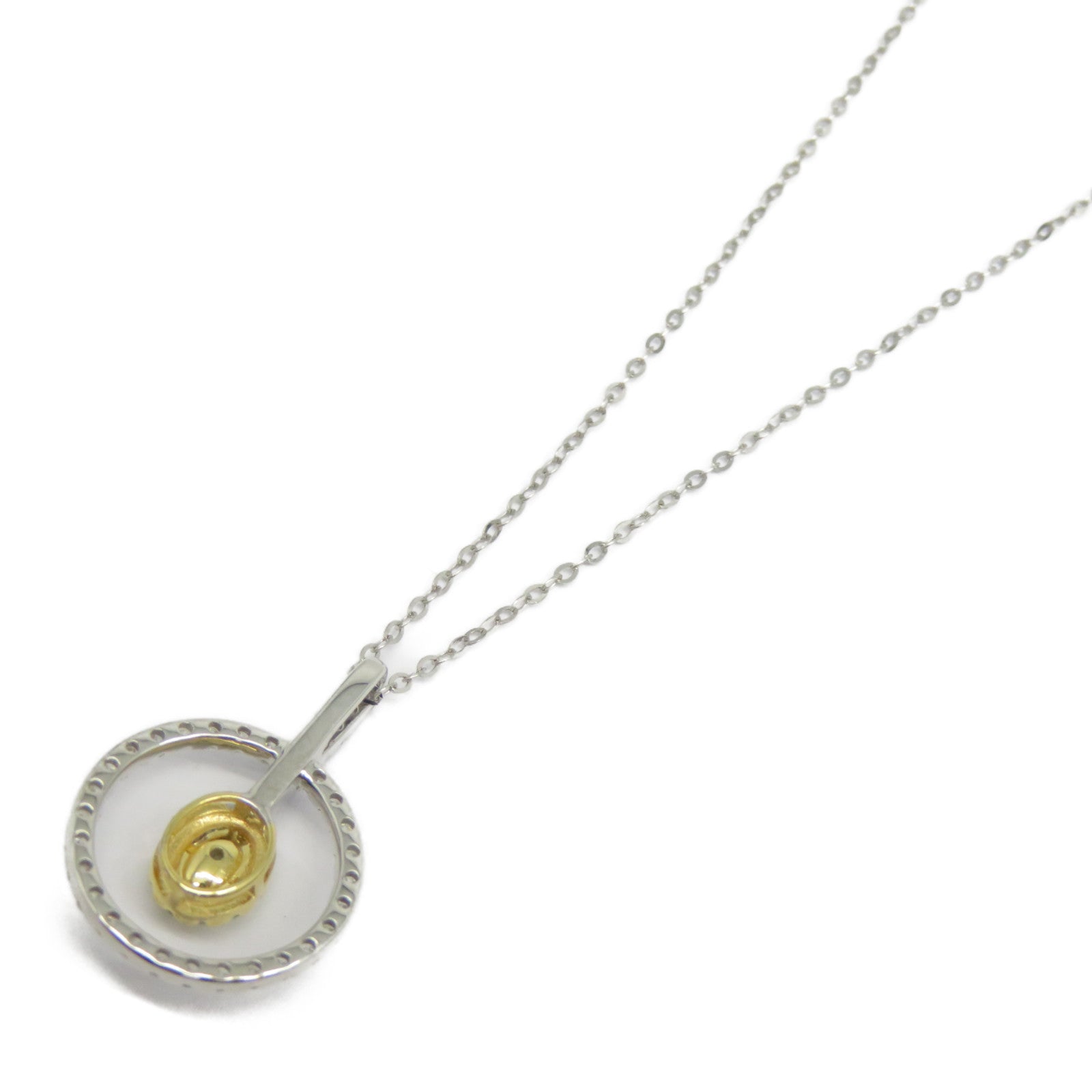 JEWELRY 18K黃金/白金Diamond Necklace 0.2ct/0.38ct鑽石項鍊