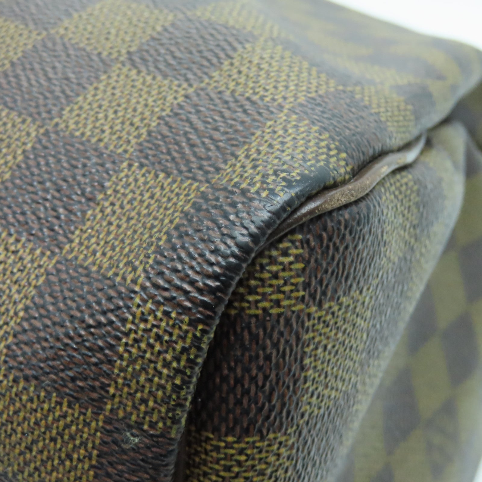 LOUIS VUITTON Damier Speedy 30金扣手挽袋啡色