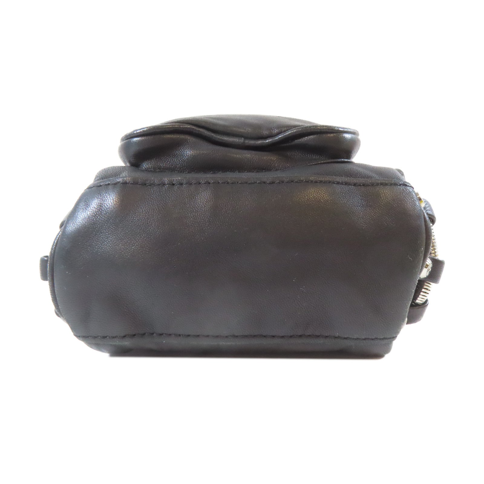 Alexander Wang 羊皮皮革Shoulder Bag銀扣肩背袋黑色