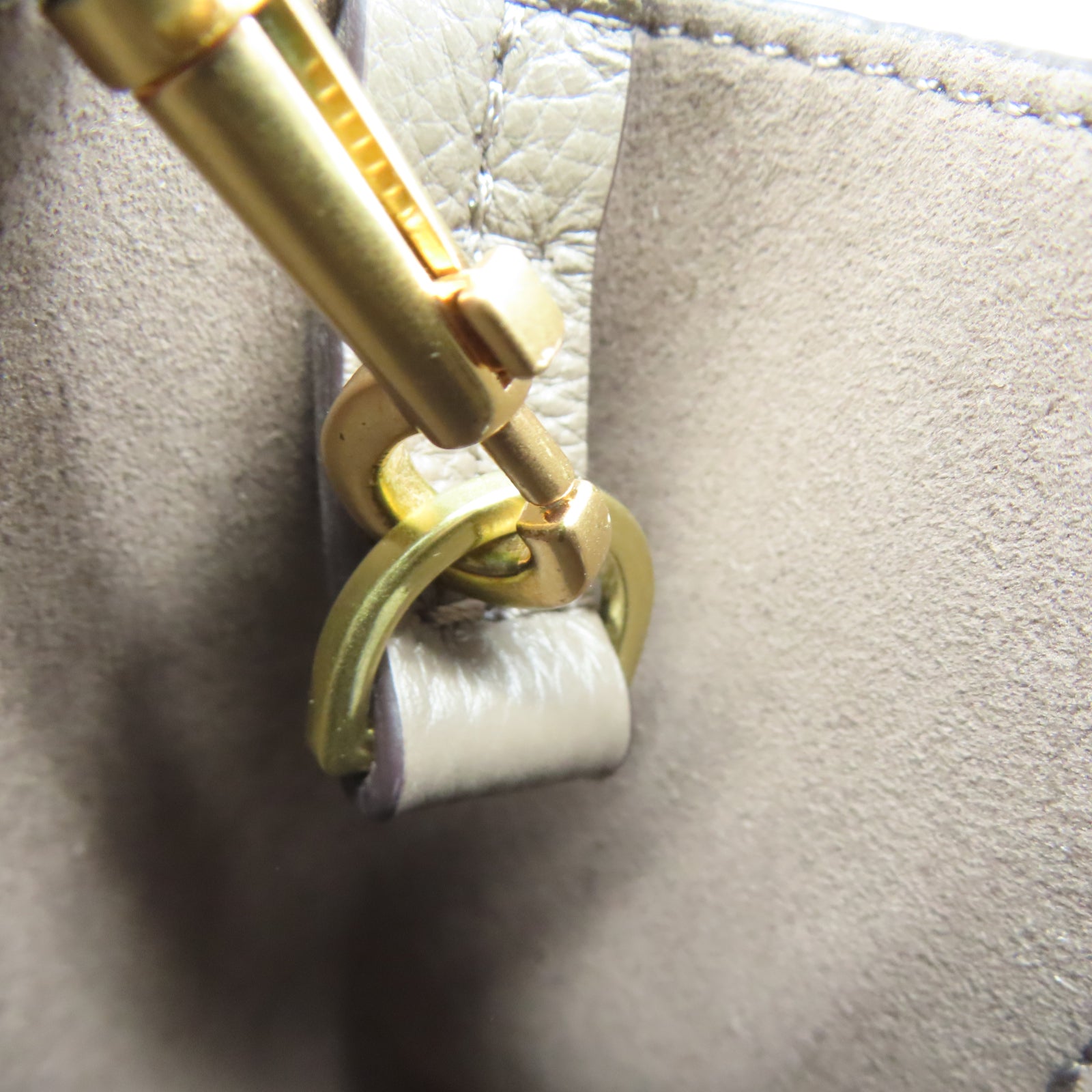 Tory Burch 牛皮皮革2 Way Shoulder Bag金扣手挽肩背兩用袋灰色