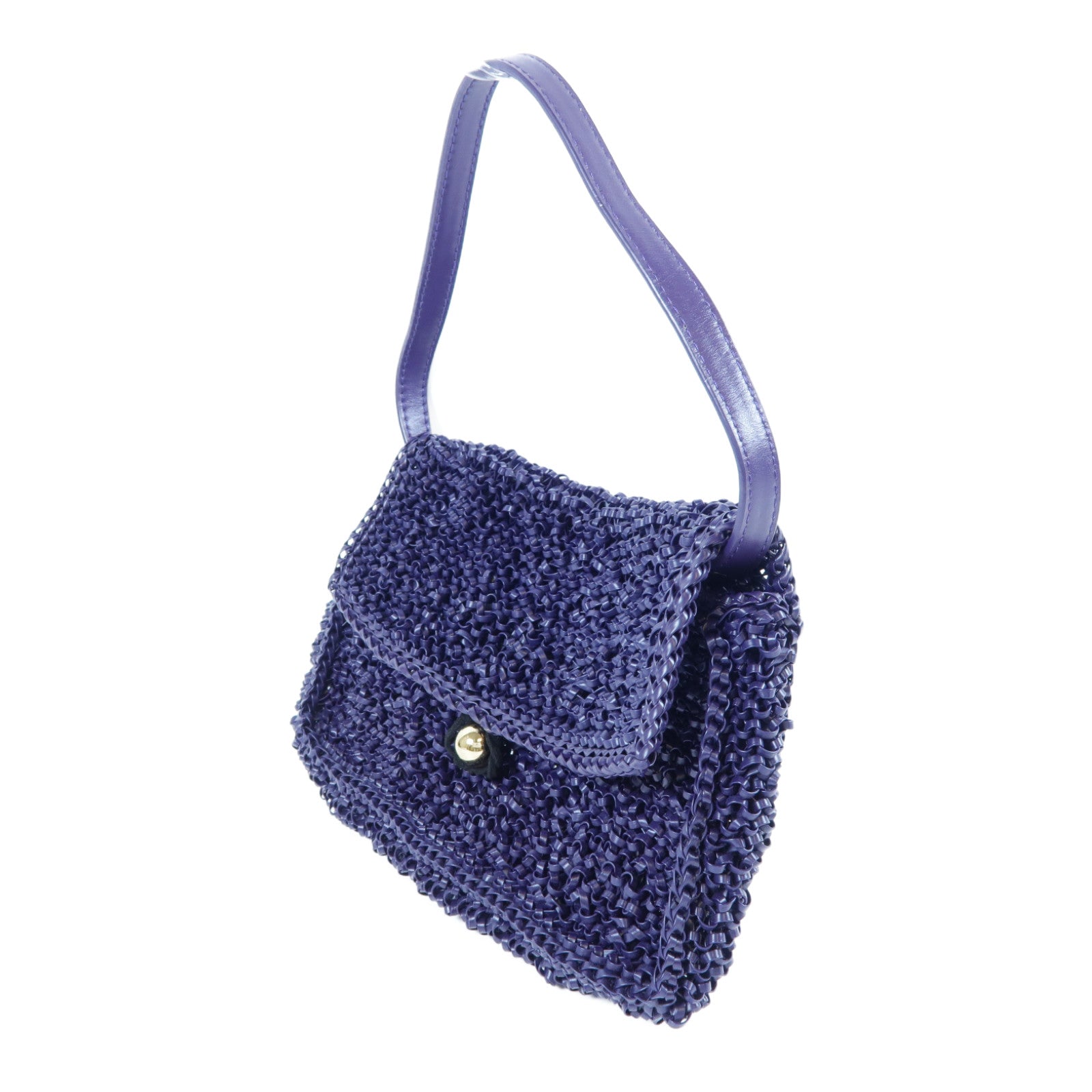 ANTEPRIMA PVC Wire Shoulder Bag金扣肩背袋深紫色
