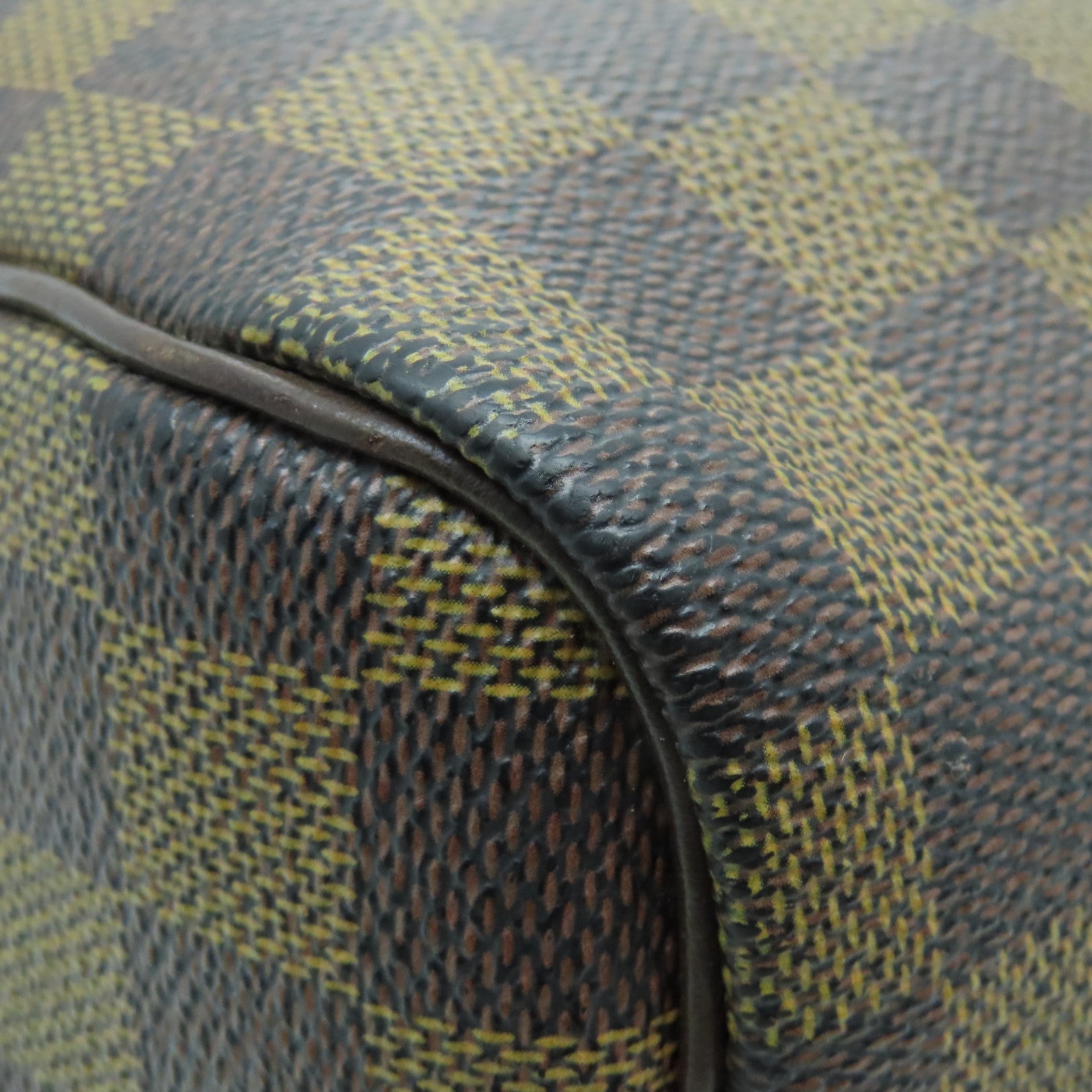 LOUIS VUITTON Damier Speedy 30金扣手挽袋啡色