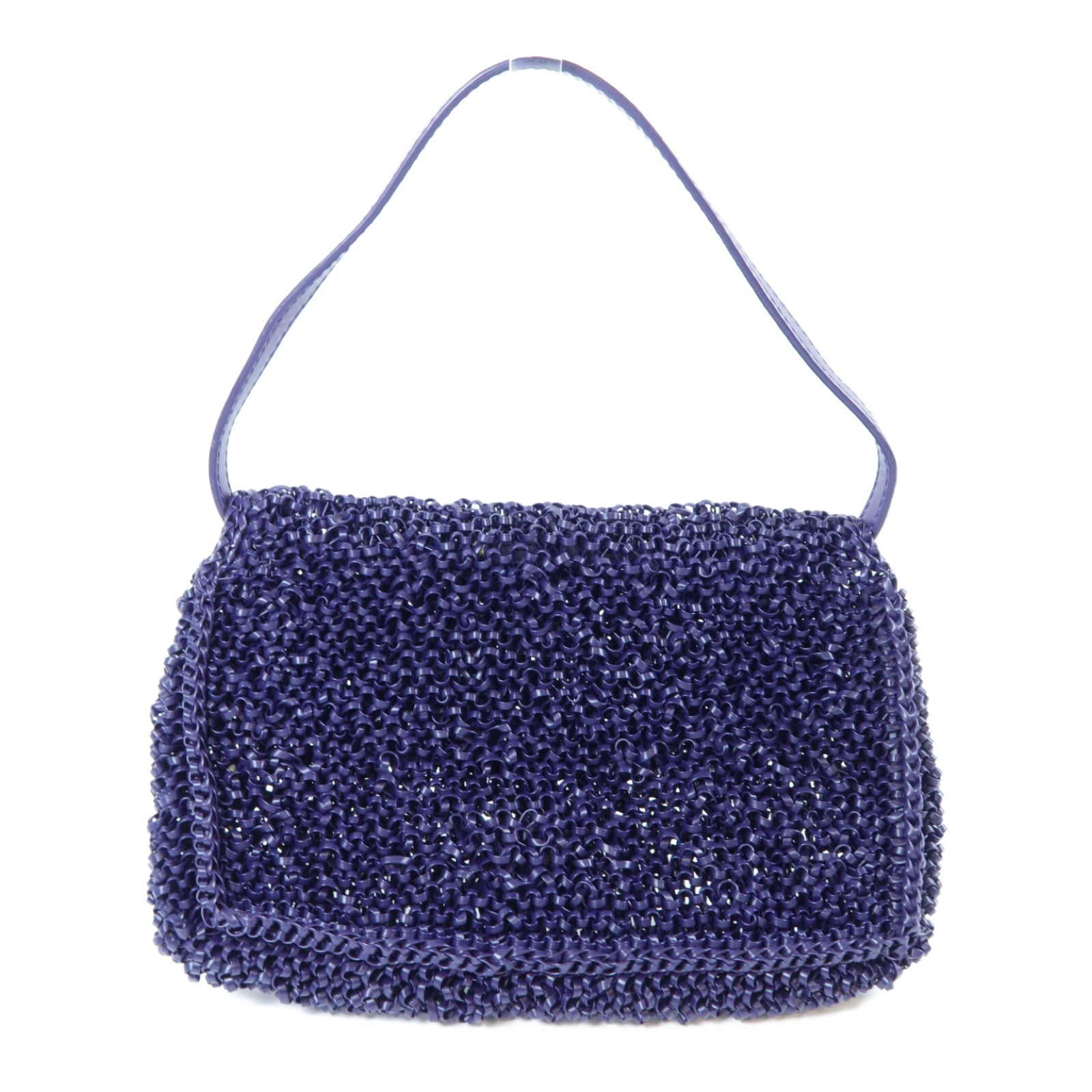ANTEPRIMA PVC Wire Shoulder Bag金扣肩背袋深紫色